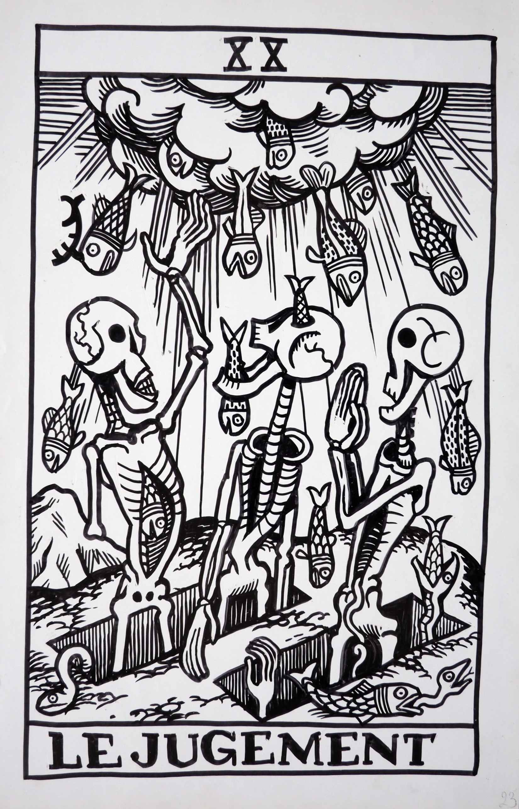 Tarot Le jugement par Marcel Ruijters Illustration Tarot Le jugement par Marcel Ruijters Illustration