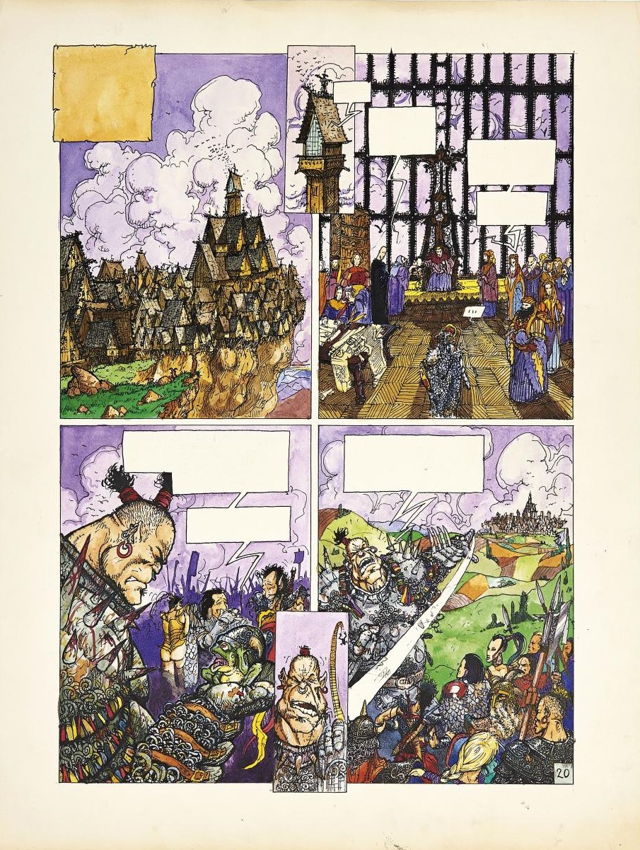 Les Chroniques De La Lune Noire Tome 1 Olivier Ledroit, Chroniques de la lune noire, Tome 1 - Planche originale