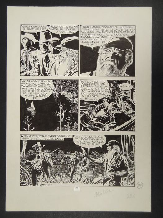 For sale - Planche issue de TEX N° 445 : LA NOTTE DEGLI ZOMBI by Fabio Civitelli, Claudio Nizzi - Comic Strip