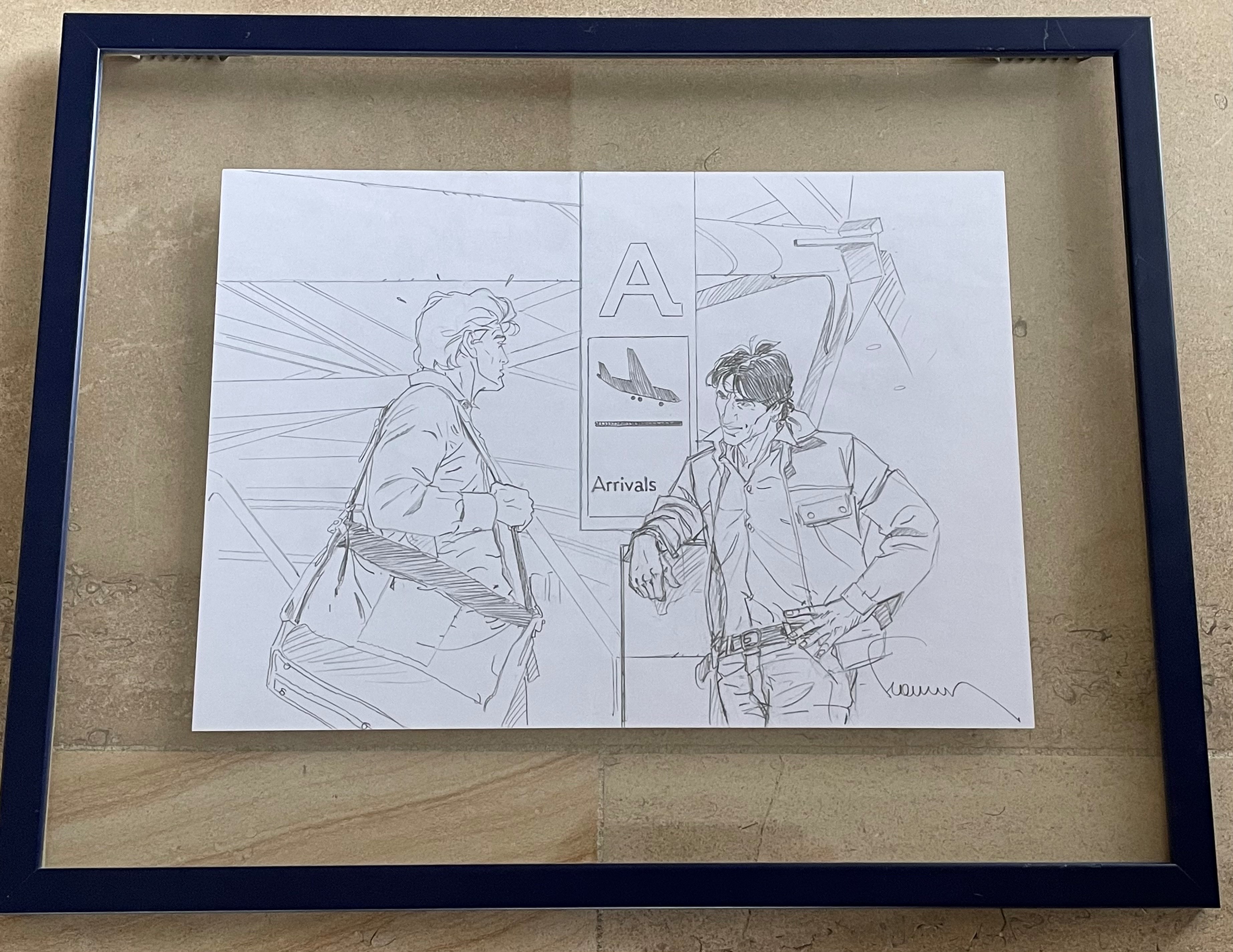 Dessin Original De Jean Marie Minguez - Planche Crayonné Signée - Féérie