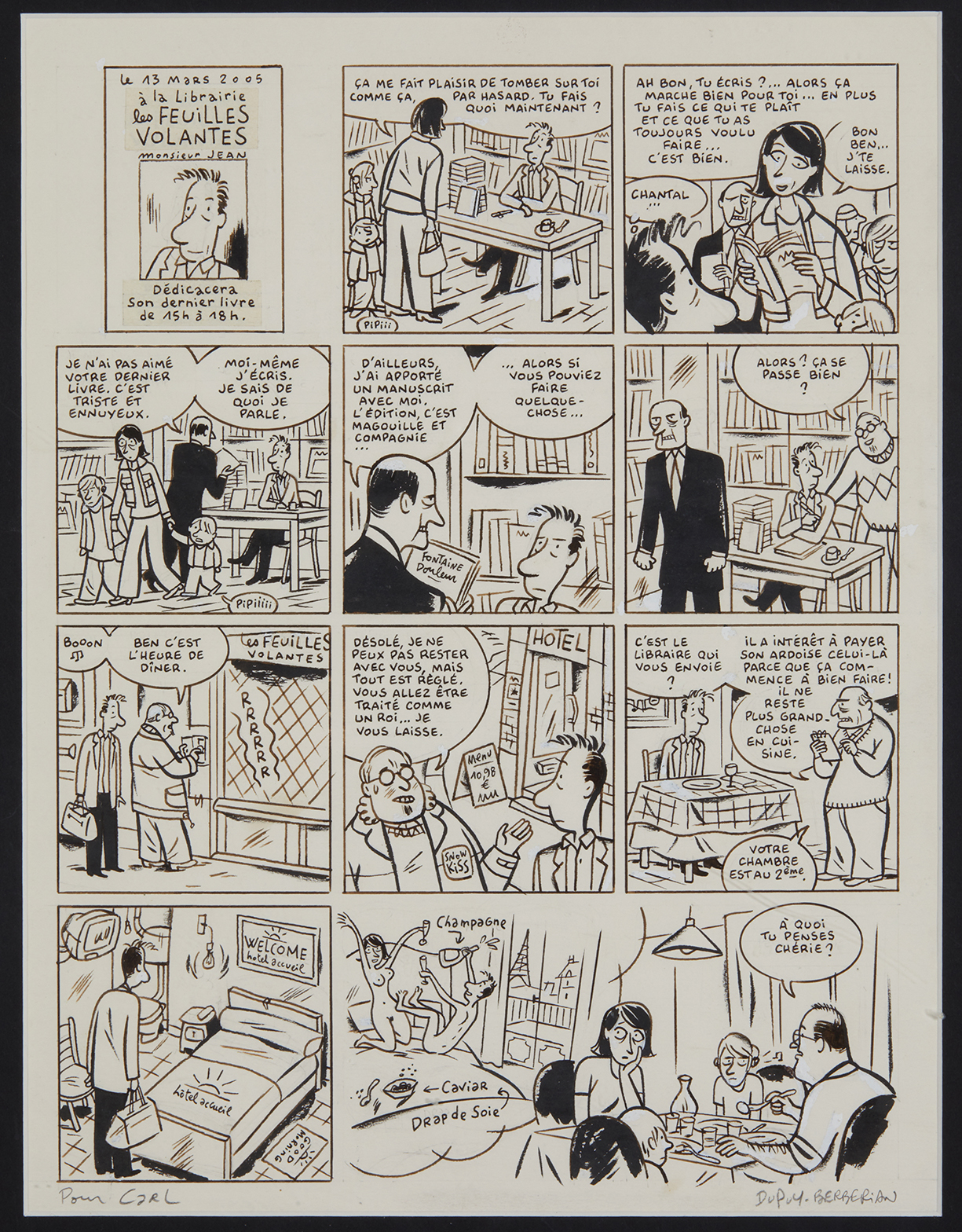 Charles Berberian - original comic art