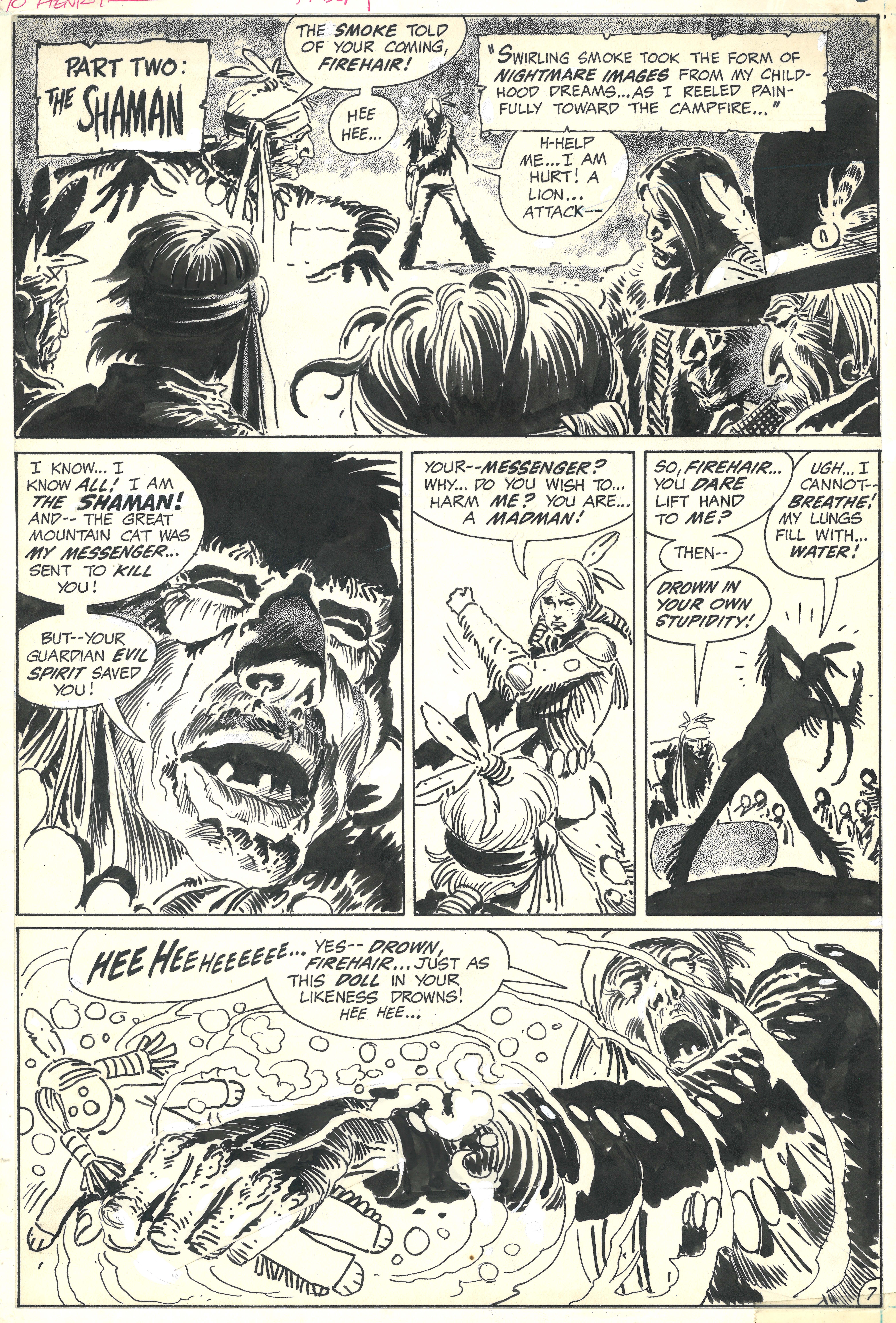 Joe Kubert - original comic art