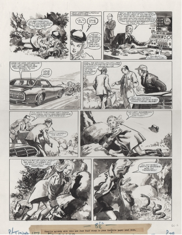 Michael Hubbard, Jane Bond SECRET AGENT du 17 Mai 1969 - Comic Strip
