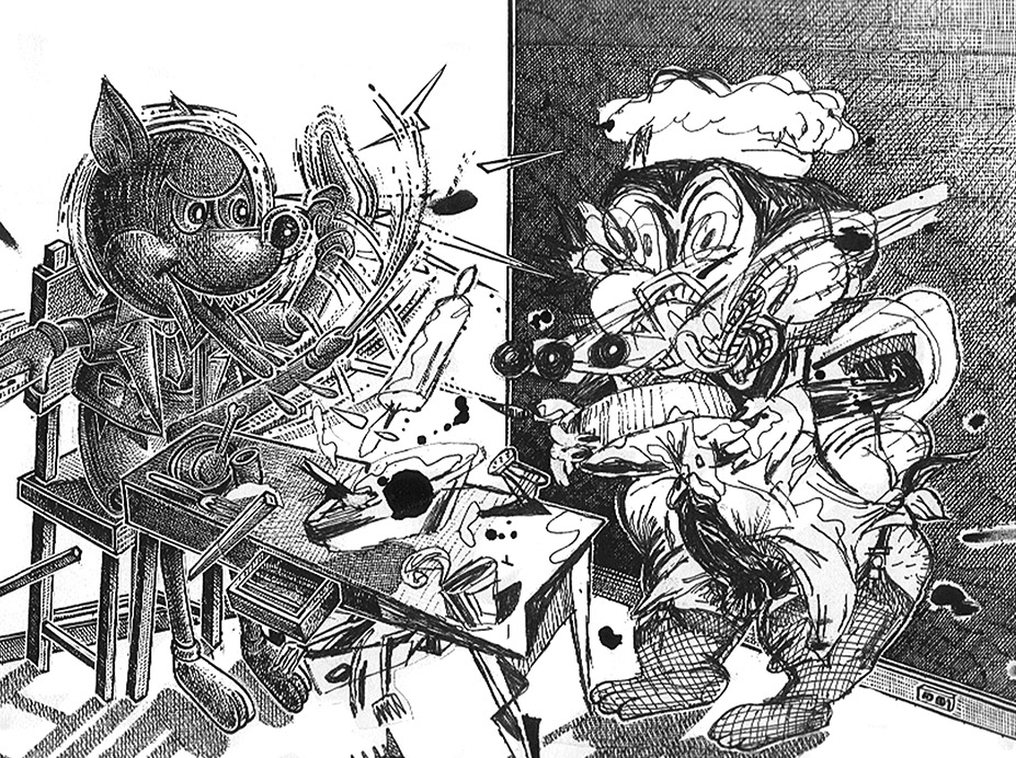 アート・デザイン・音楽 Bruno Richard Negres Vulves Noires Bites Bruno Richard - original comic art
