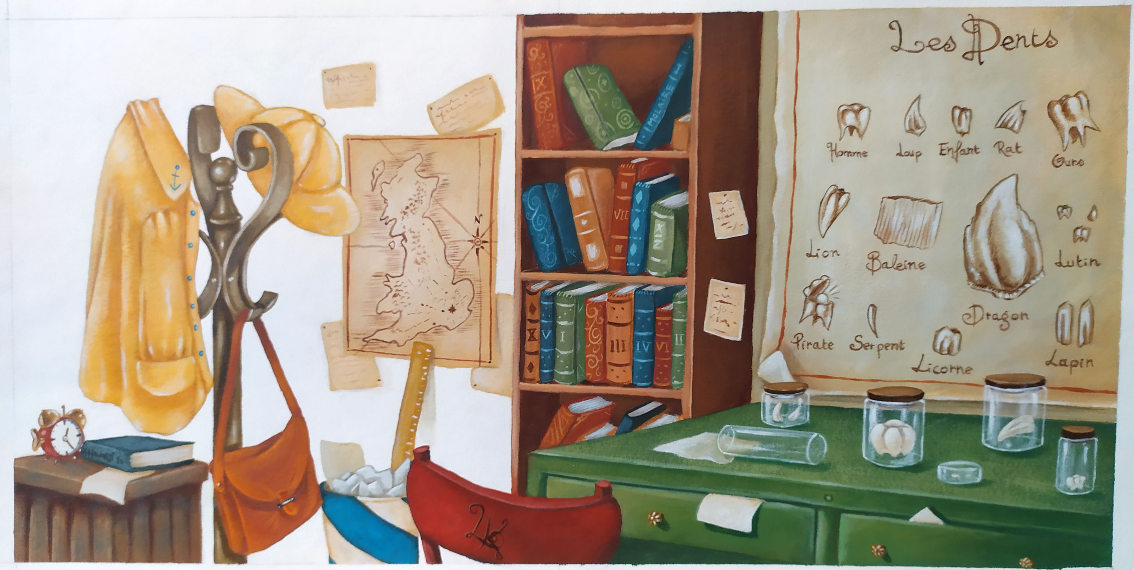 For sale Bureau de Lord Ken OTT by Alexandre Honoré Illustration