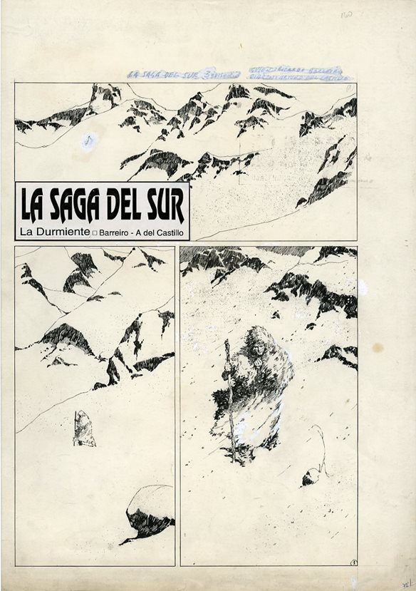 En vente - Del Castillo - La Saga Del Sur / La Durmiente - page 1 par Arturo Del Castillo - Planche originale