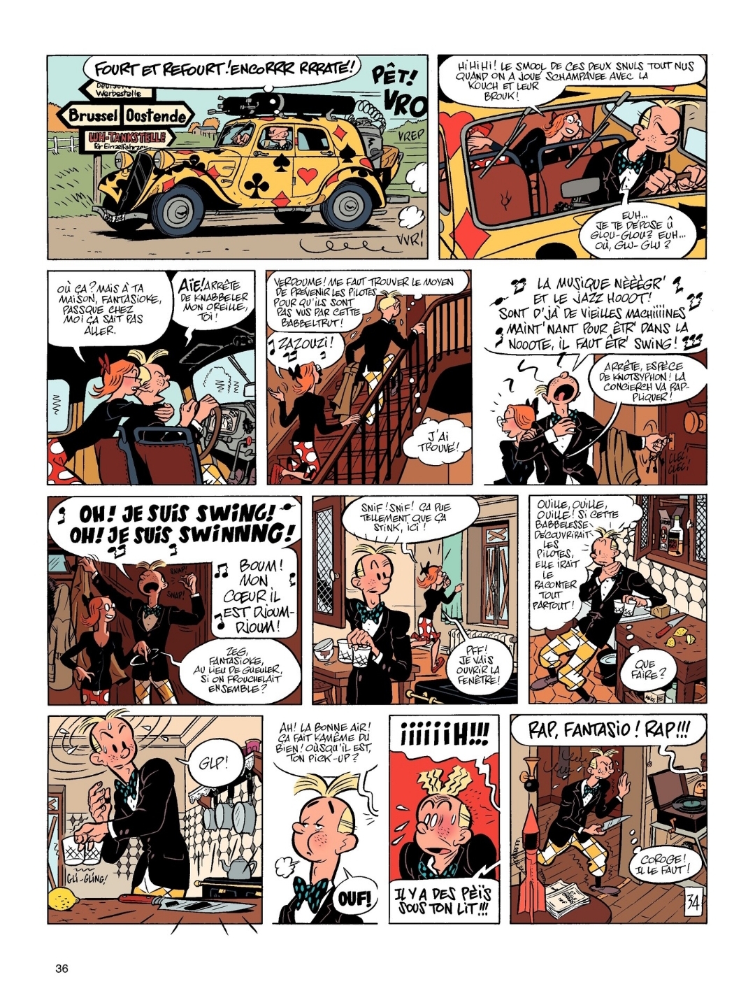 Olivier Schwartz, Yann, Le Groom vert-de-gris - Comic Strip
