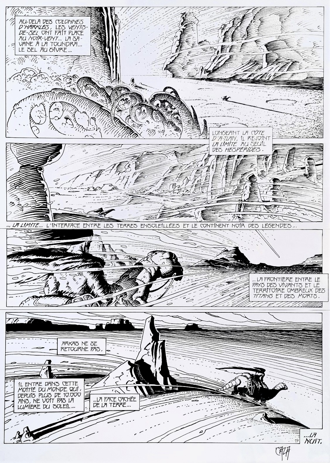 Caza, Le Monde d’Arkadi 2 planche 19 Planche originale