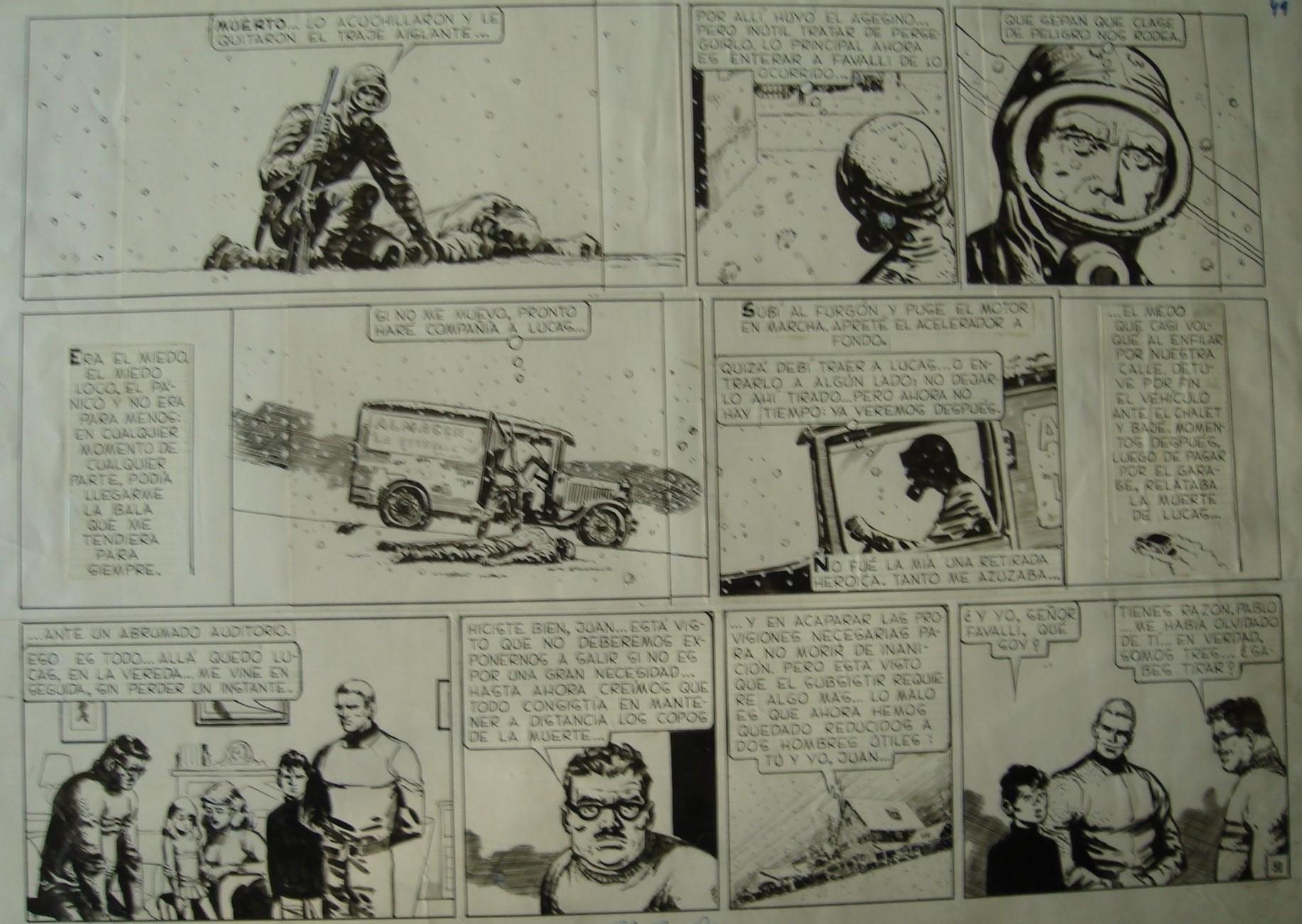 Francisco Solano Lopez - original comic art