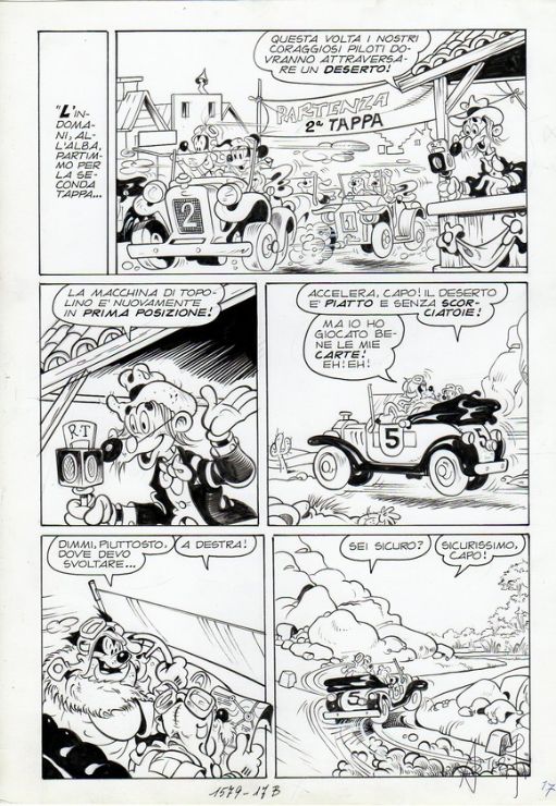 Topolino e la corsa del secolo by Sergio Asteriti, Staff di IF - Comic Strip