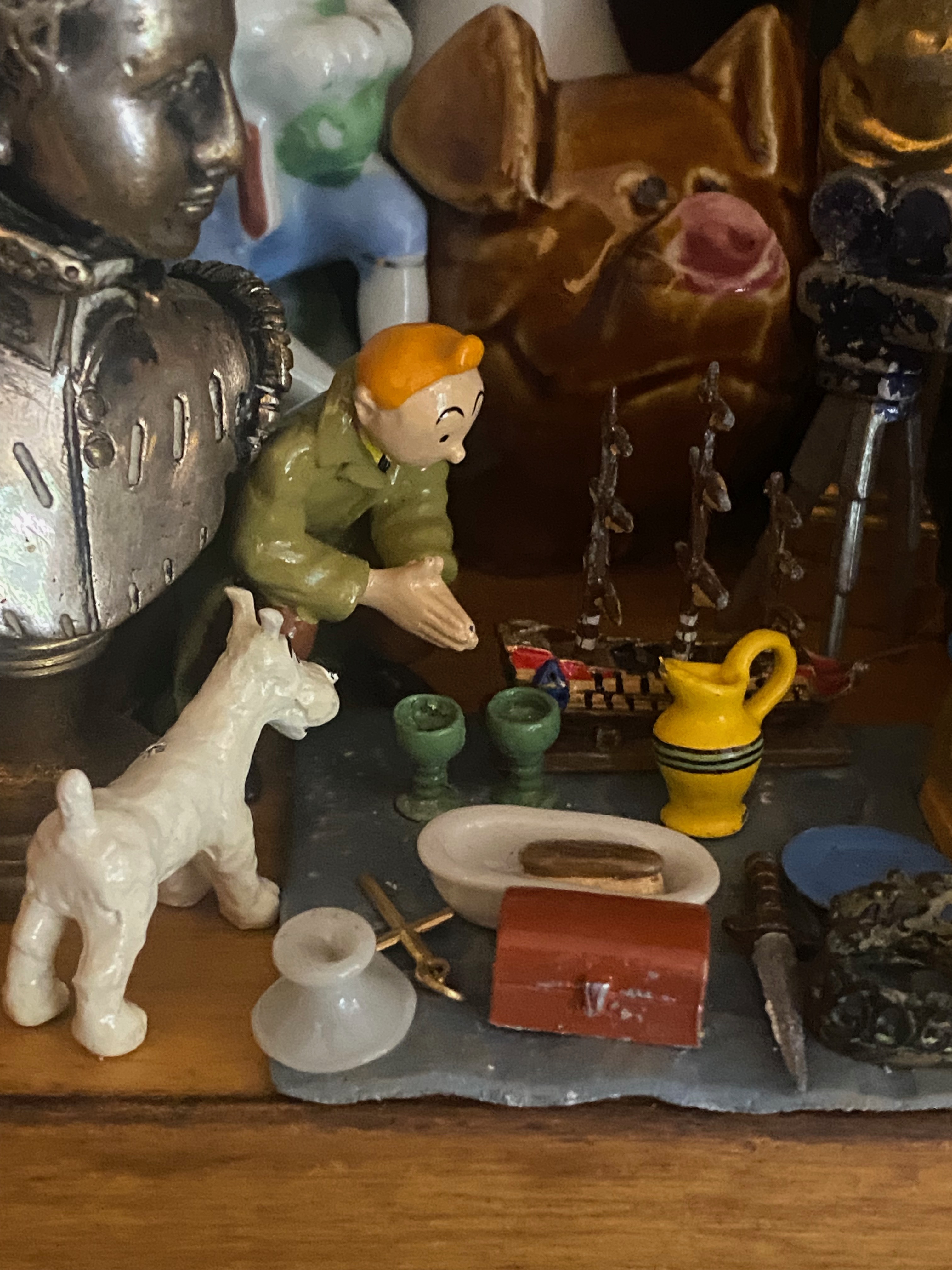 Jeu De L'oie Tintin Et Milou – Plateau Bleu D'origine, Vintage France (carton)