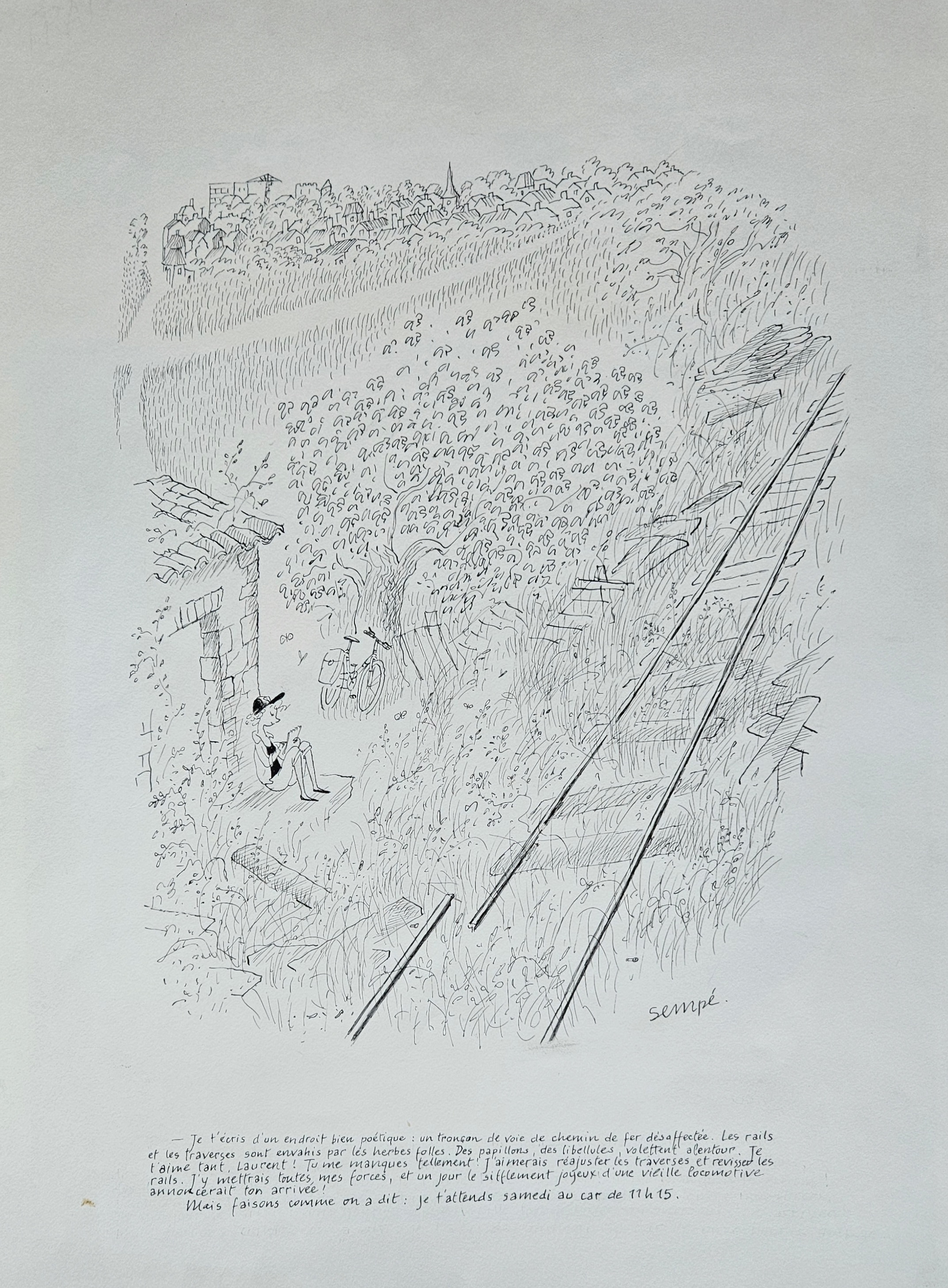 Sempé - original comic art