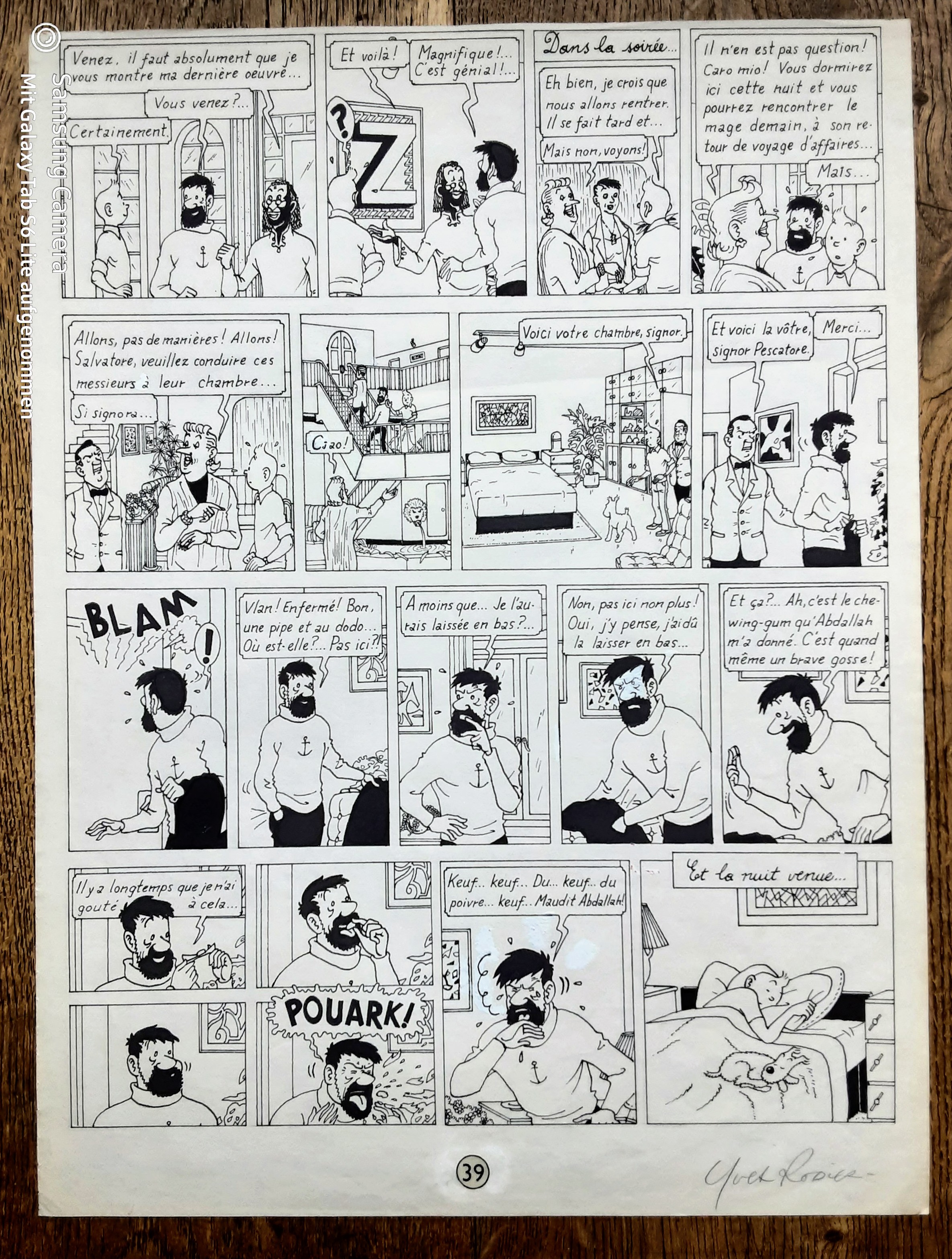 Tintin et l'AlphArt by Yves Rodier Comic Strip