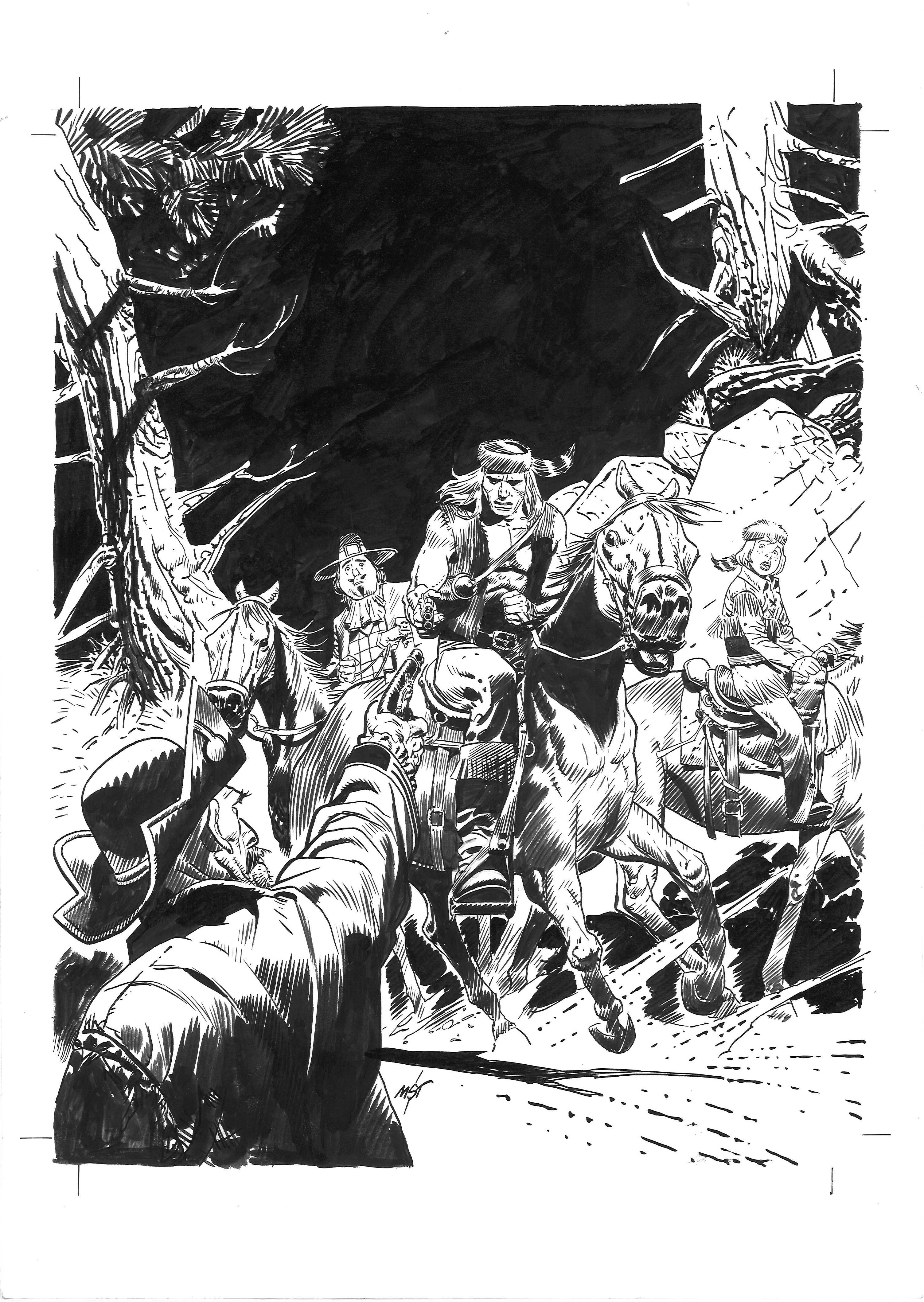 新品正規品  Corrado Mastantuono art comic original - アート・デザイン・音楽