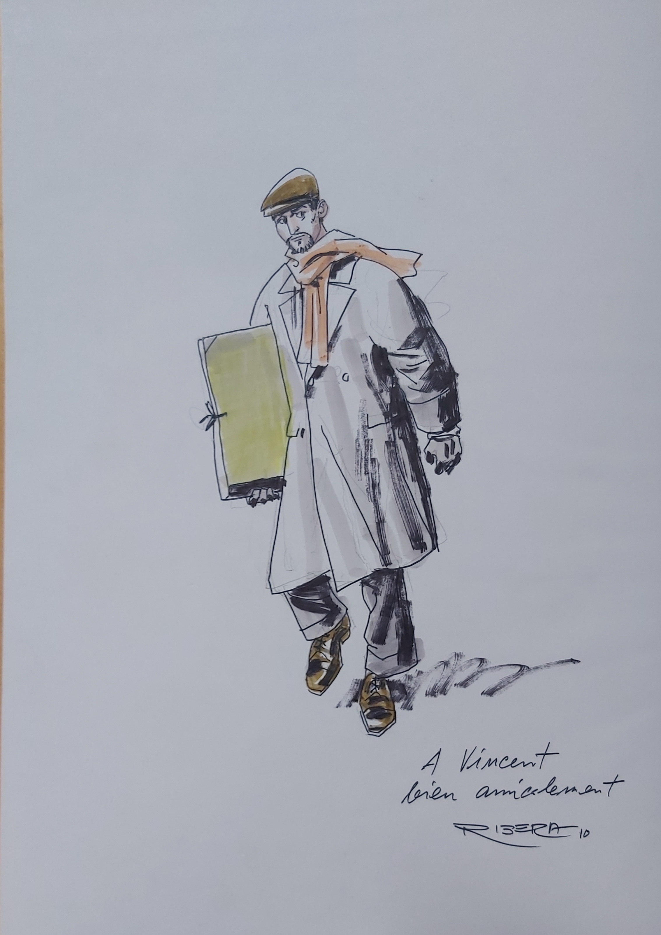 Autoportrait par Julio Ribera - Dédicace