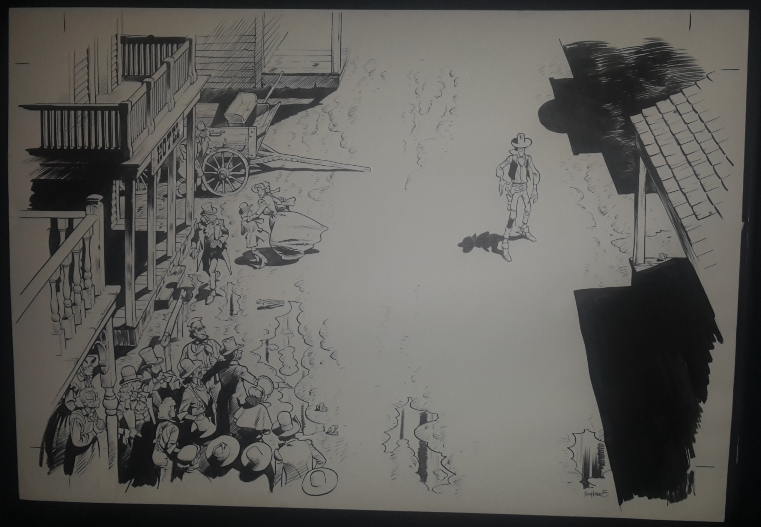 Tableau Lucky Luke 8 Duel de nuit