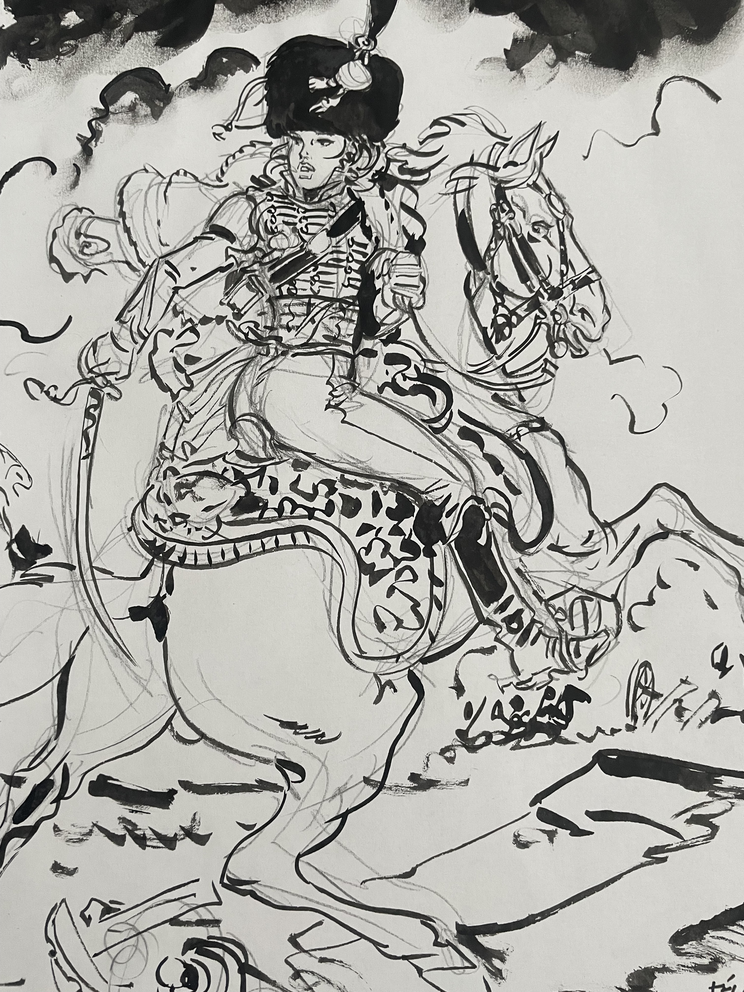 Cavaliere 1 Par F lix Meynet Illustration Originale cavaliere-1-par-f-lix-meynet-illustration-originale