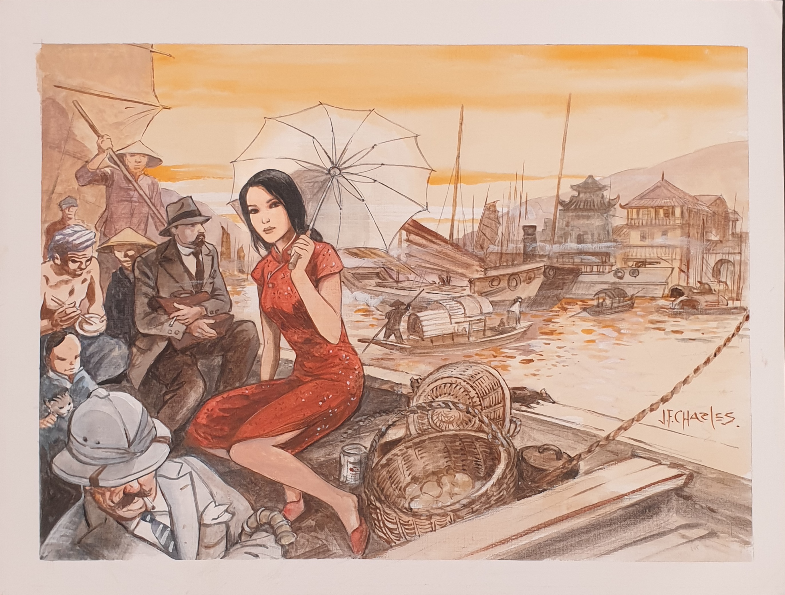 En vente - Jean-François Charles, Page de garde China Li T03 Galerie