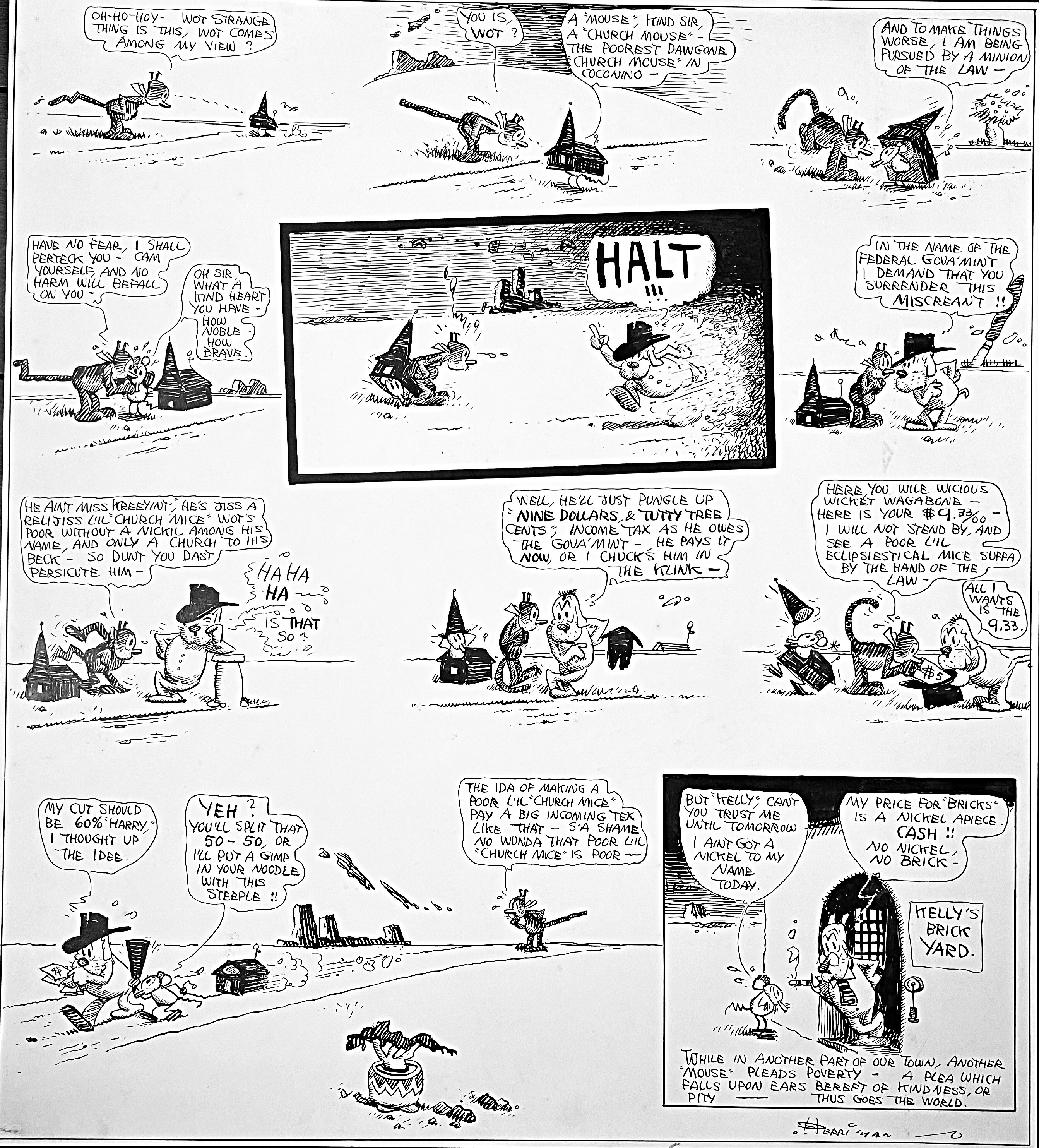 Krazy Kat - original comic art