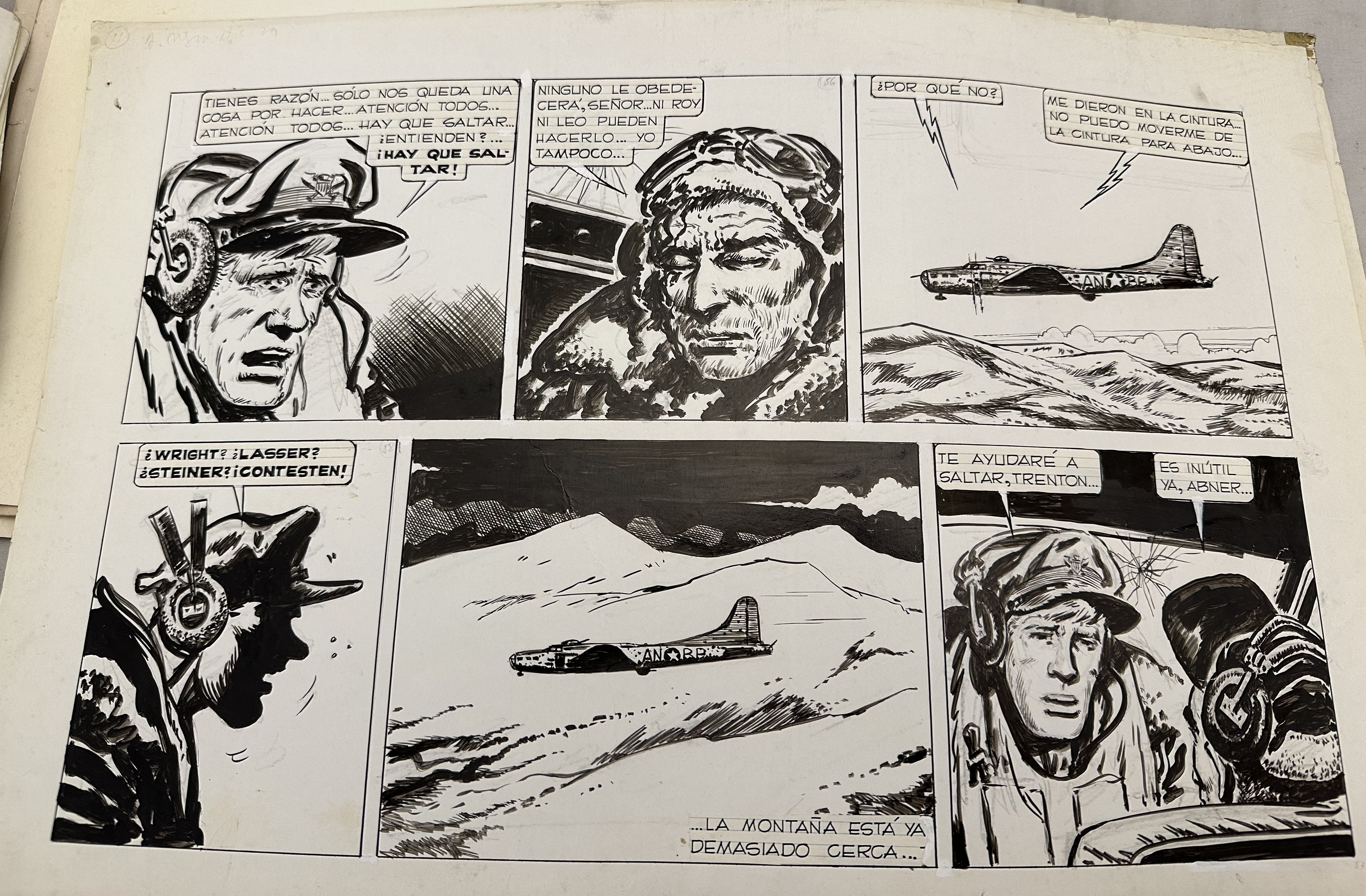 Hector Oesterheld - original comic art