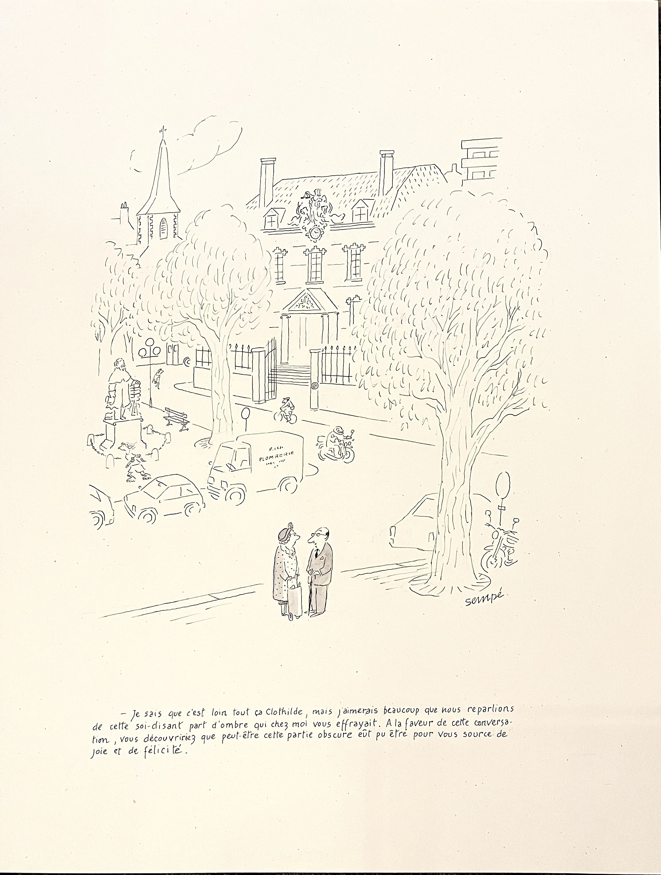 Sempé - original comic art