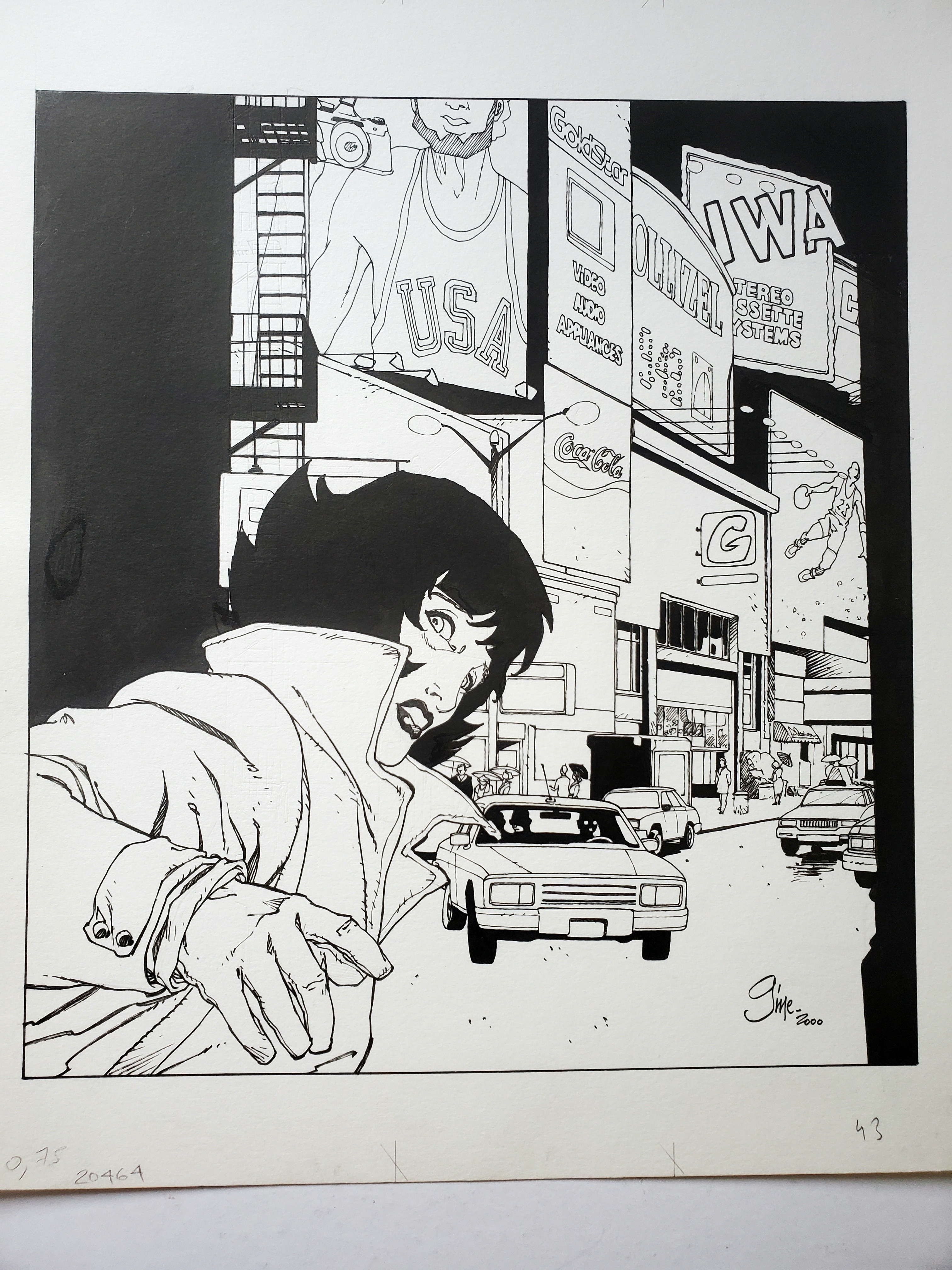 Neige - original comic art