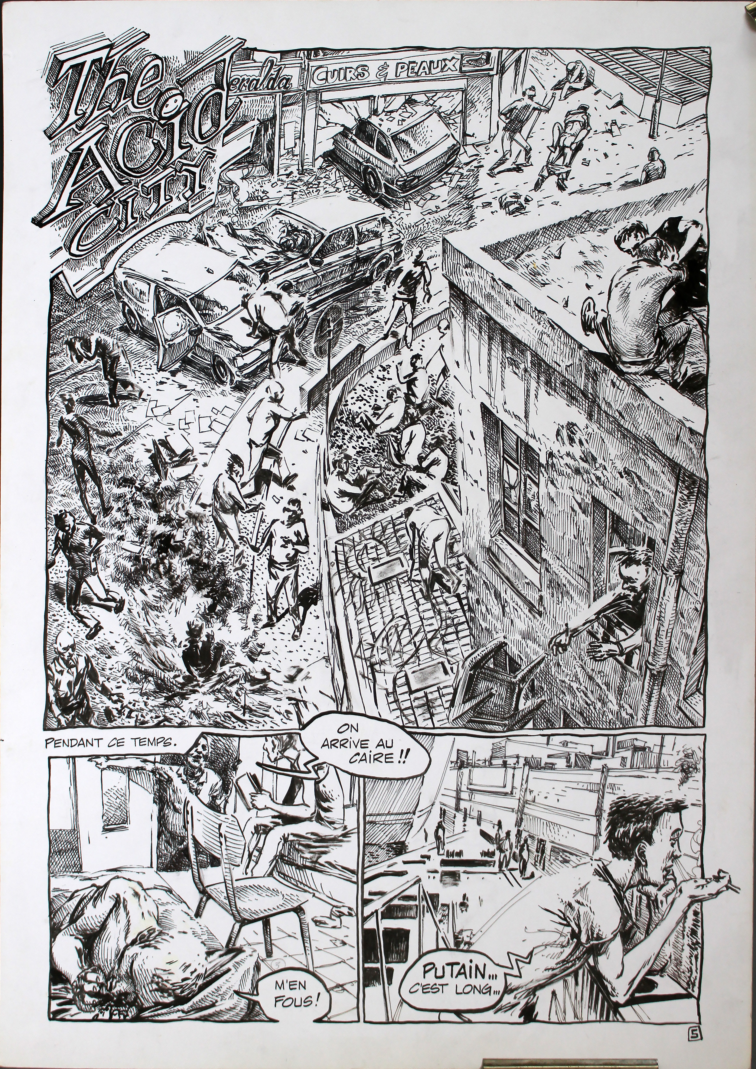 Ivan Remy Ivan Brun, Rémy Bordelet, The Acid City page 5 - Planche originale