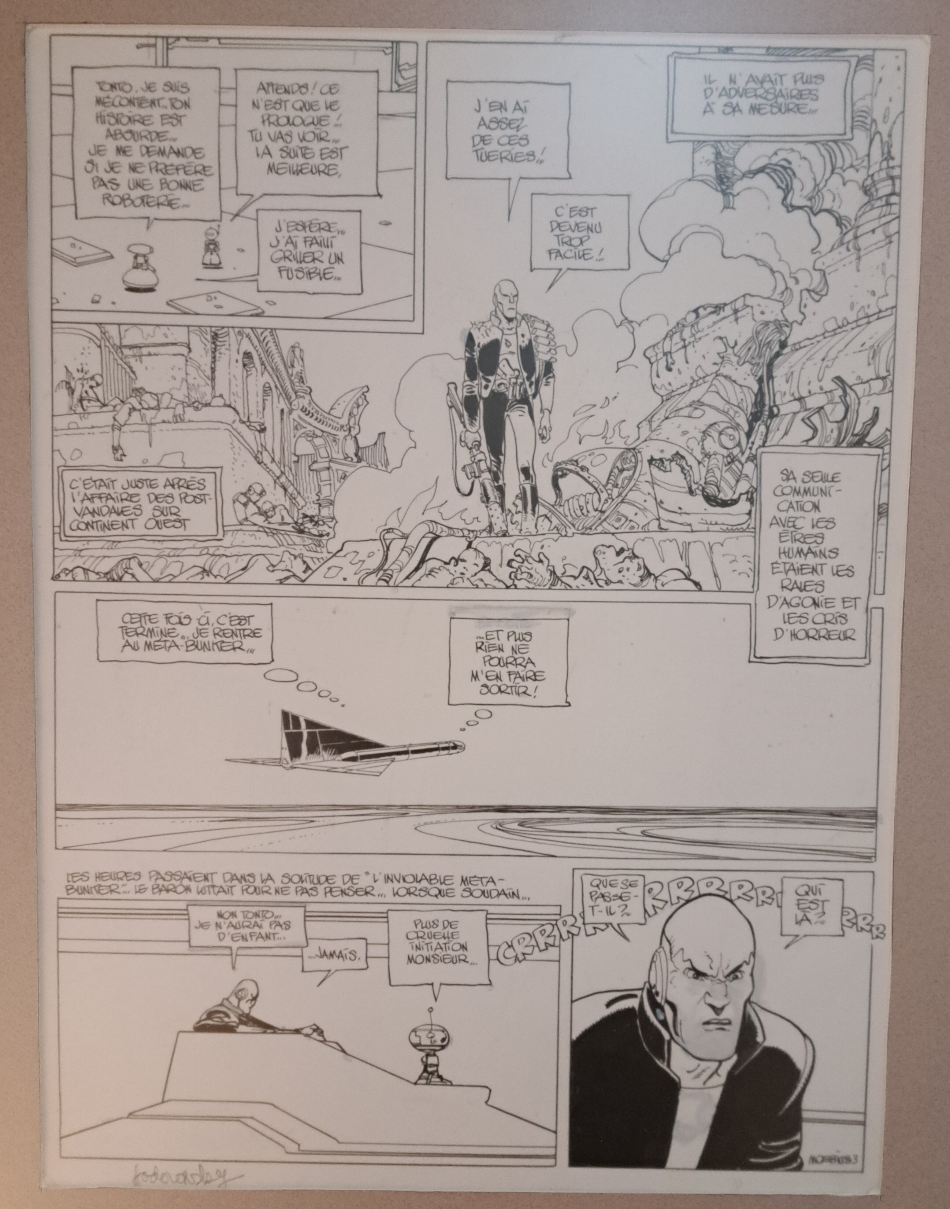 Moebius - original comic art