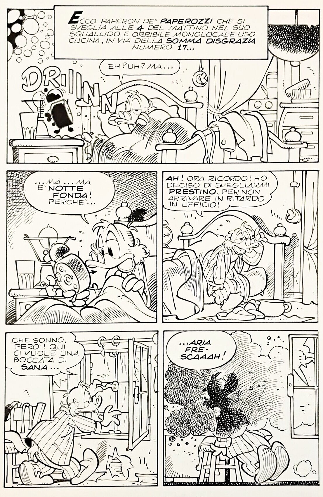 Le journal de Mickey - original comic art