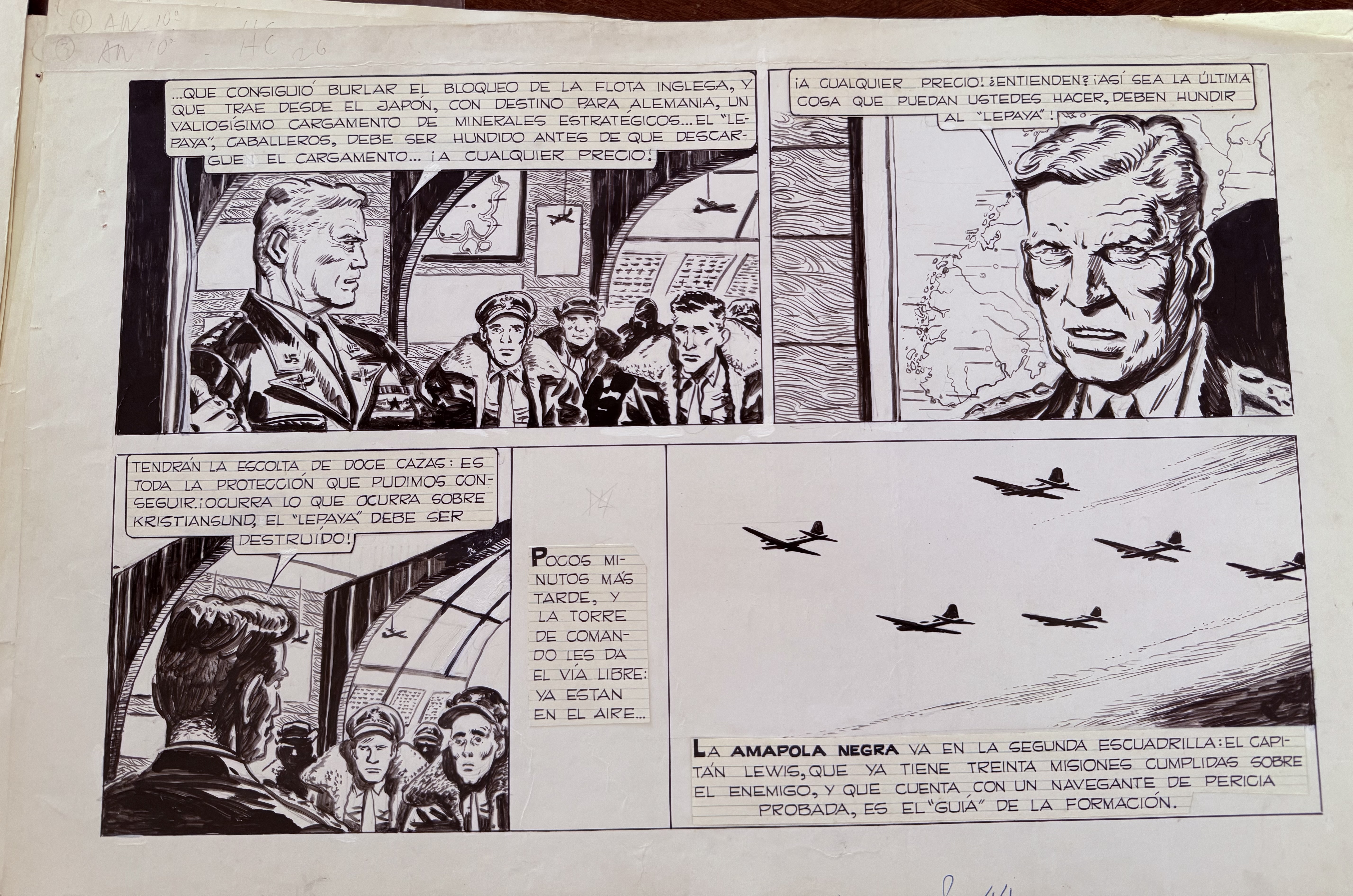 Francisco Solano Lopez - original comic art
