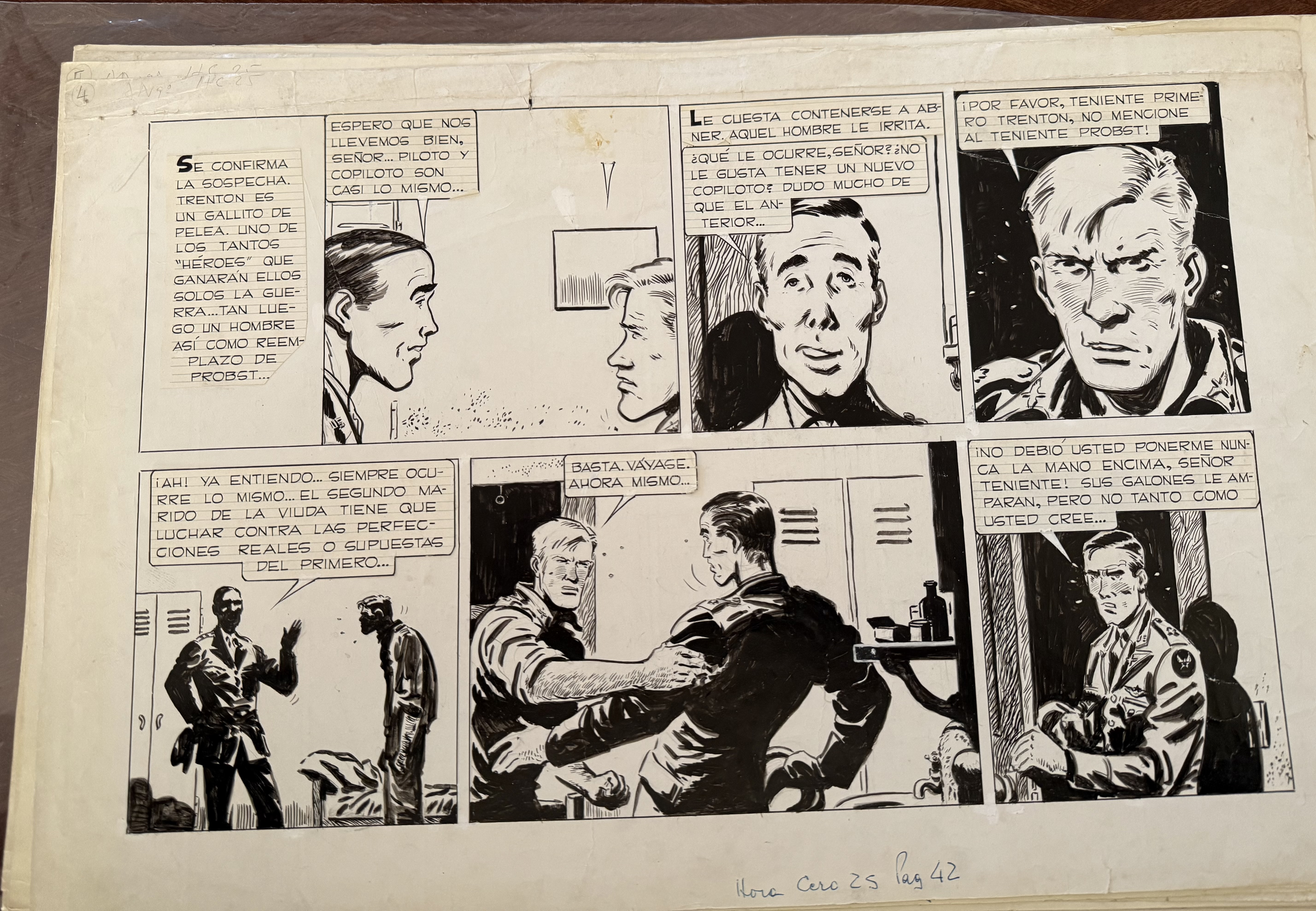 Francisco Solano Lopez - original comic art