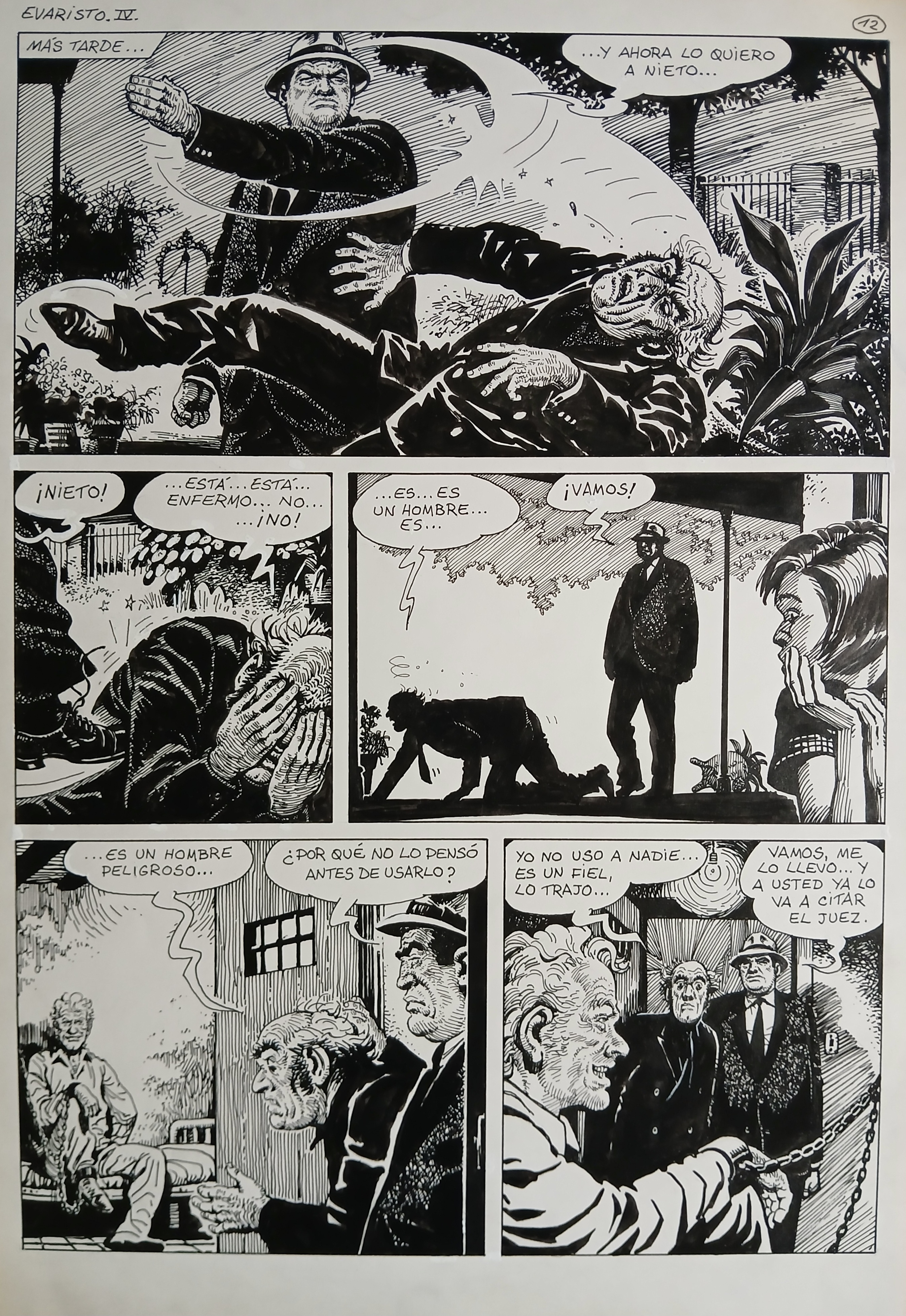 Francisco Solano Lopez - original comic art