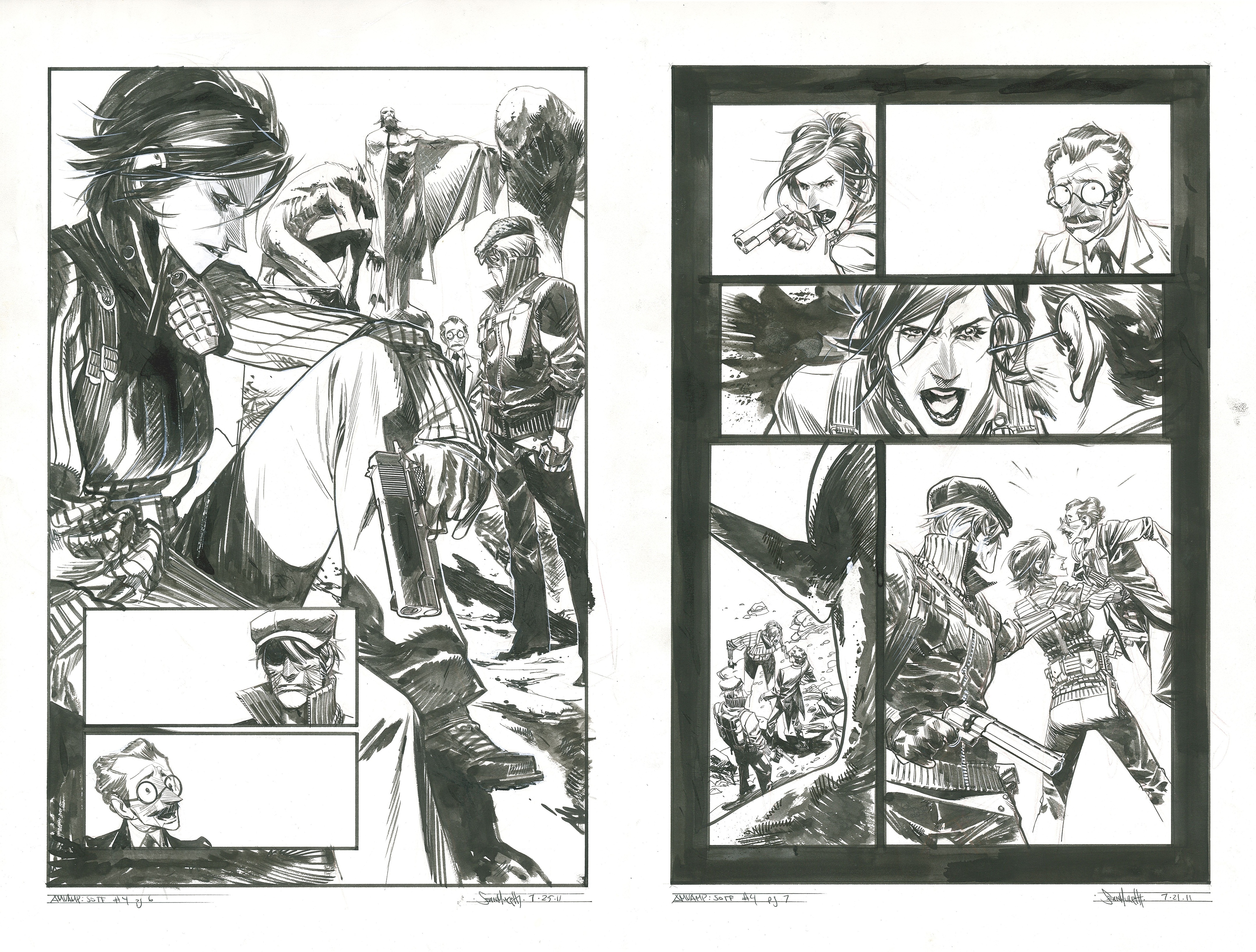 American Vampire Legacy 1 - Sélection naturelle - original comic art