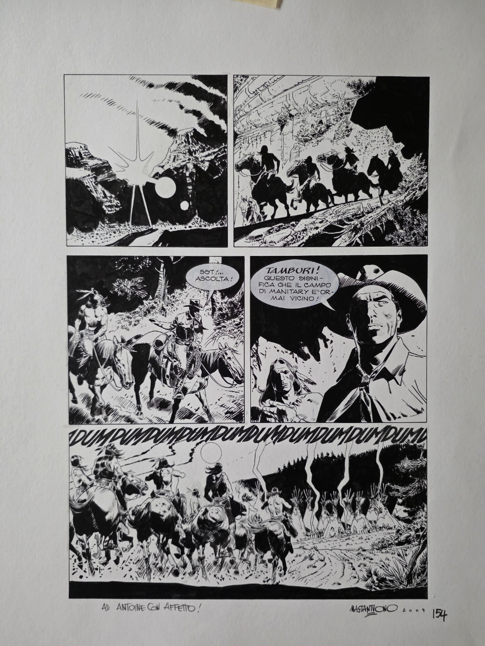 Corrado Mastantuono - original comic art