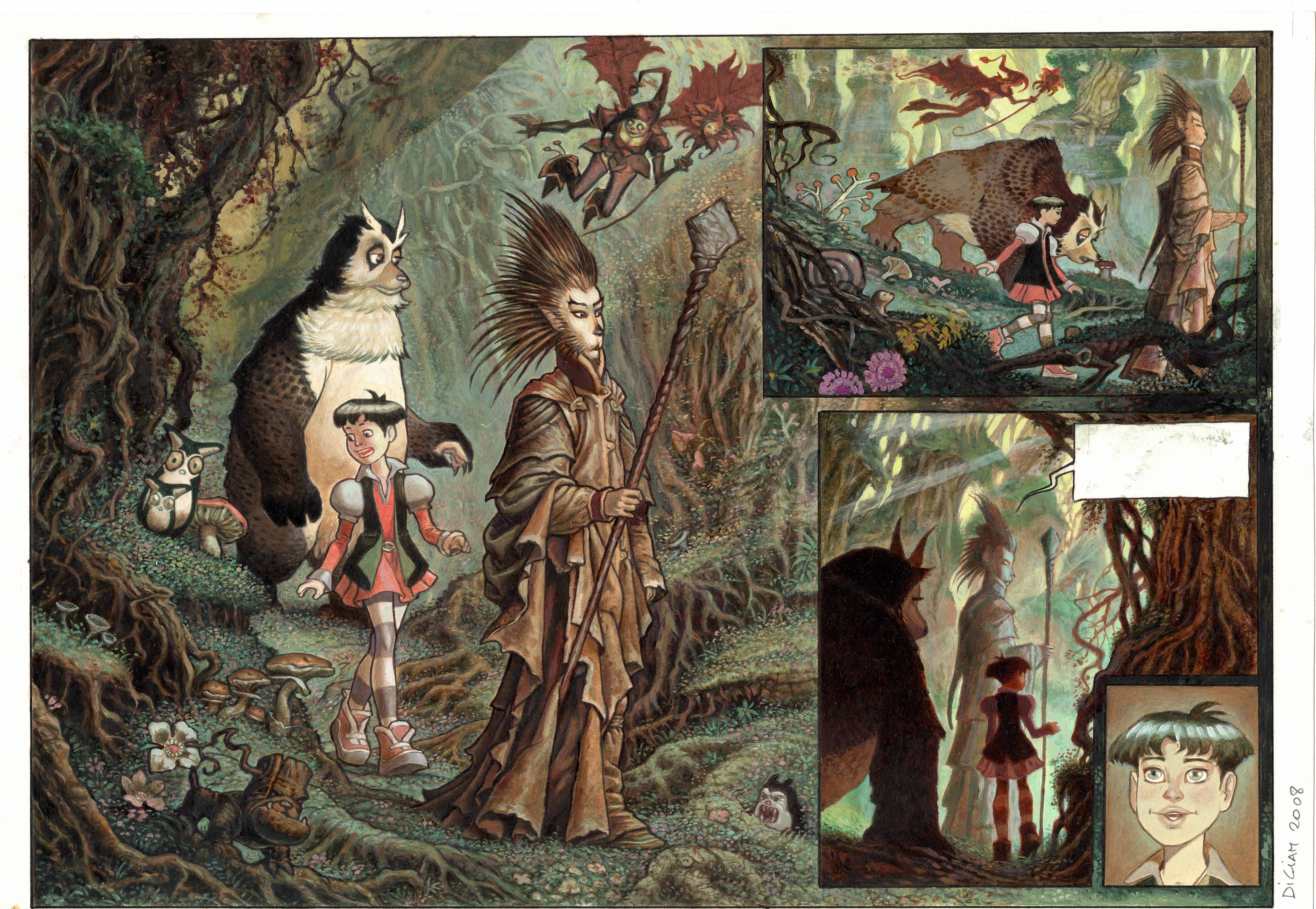 Clair De Lune - original comic art