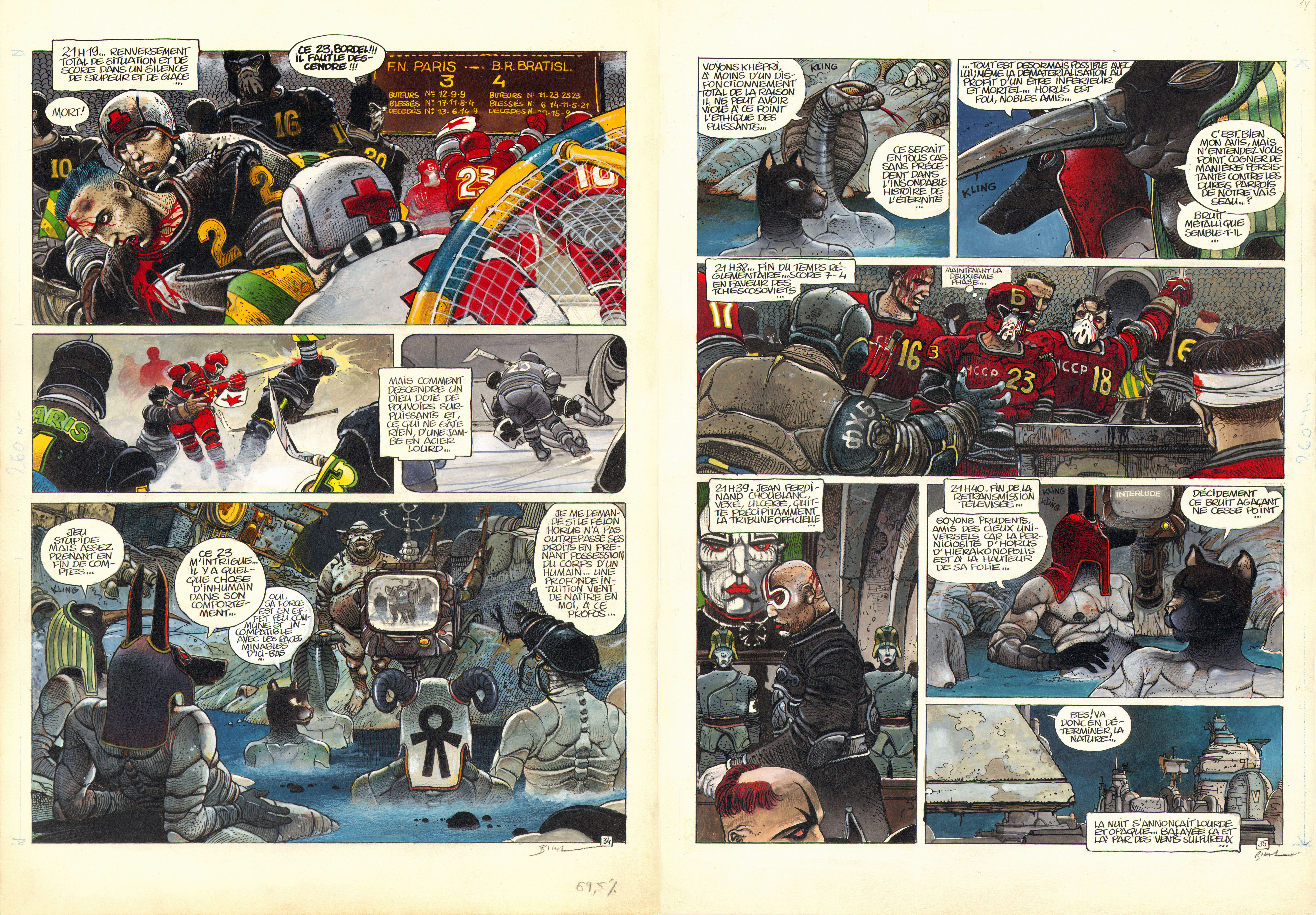 Enki Bilal - original comic art