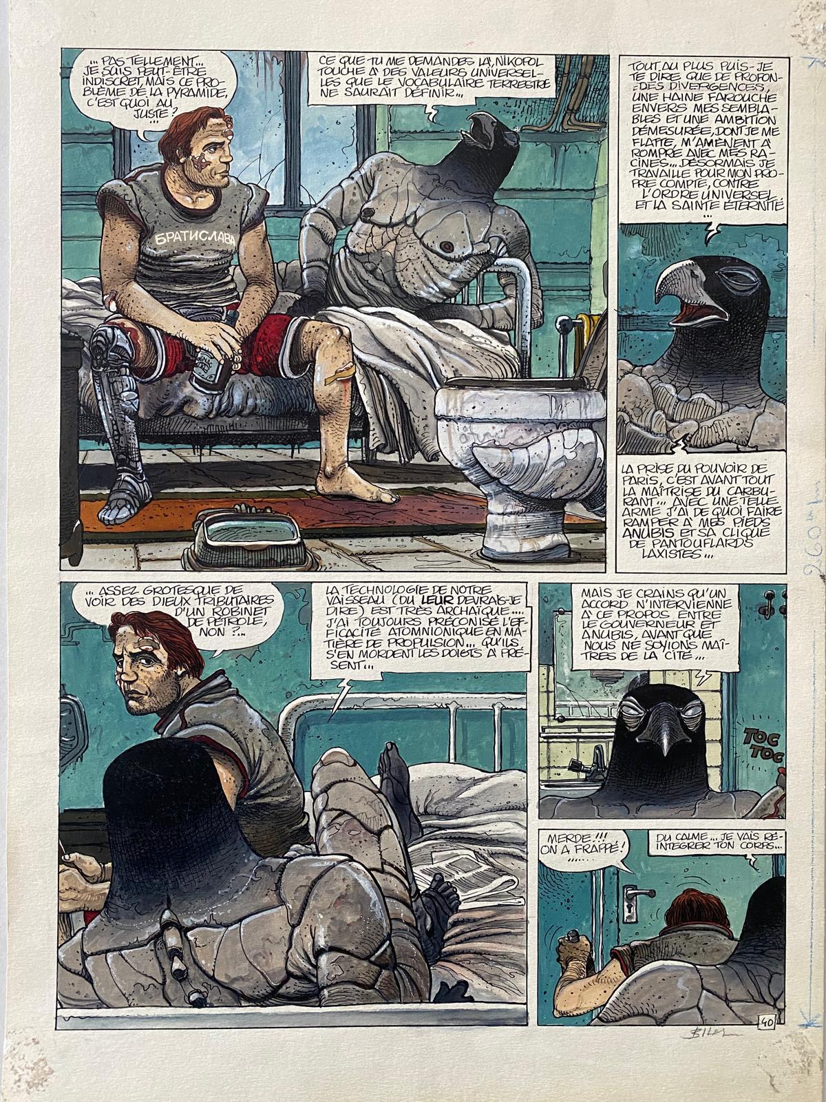 Enki Bilal - original comic art