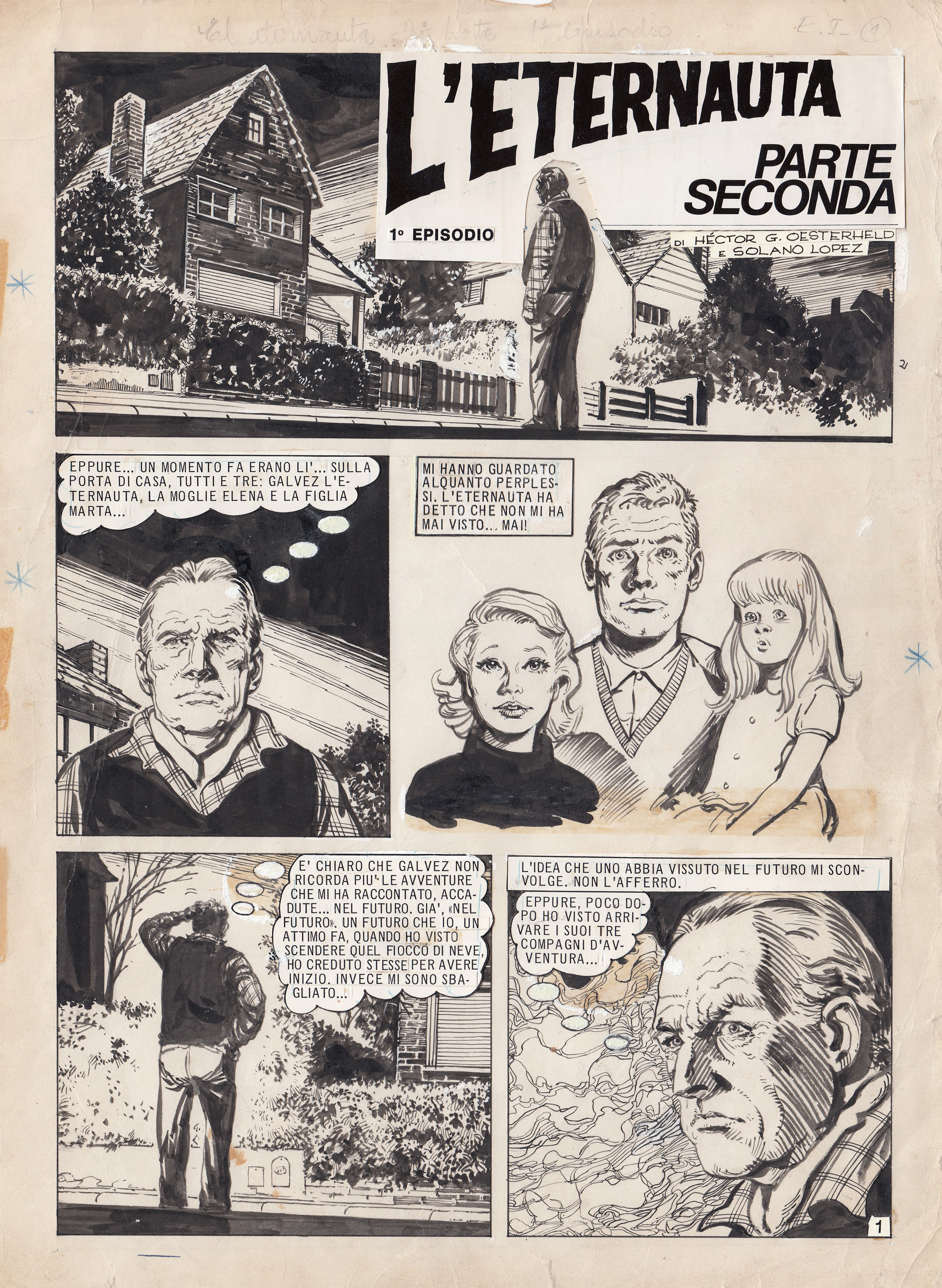 Hector Oesterheld - original comic art