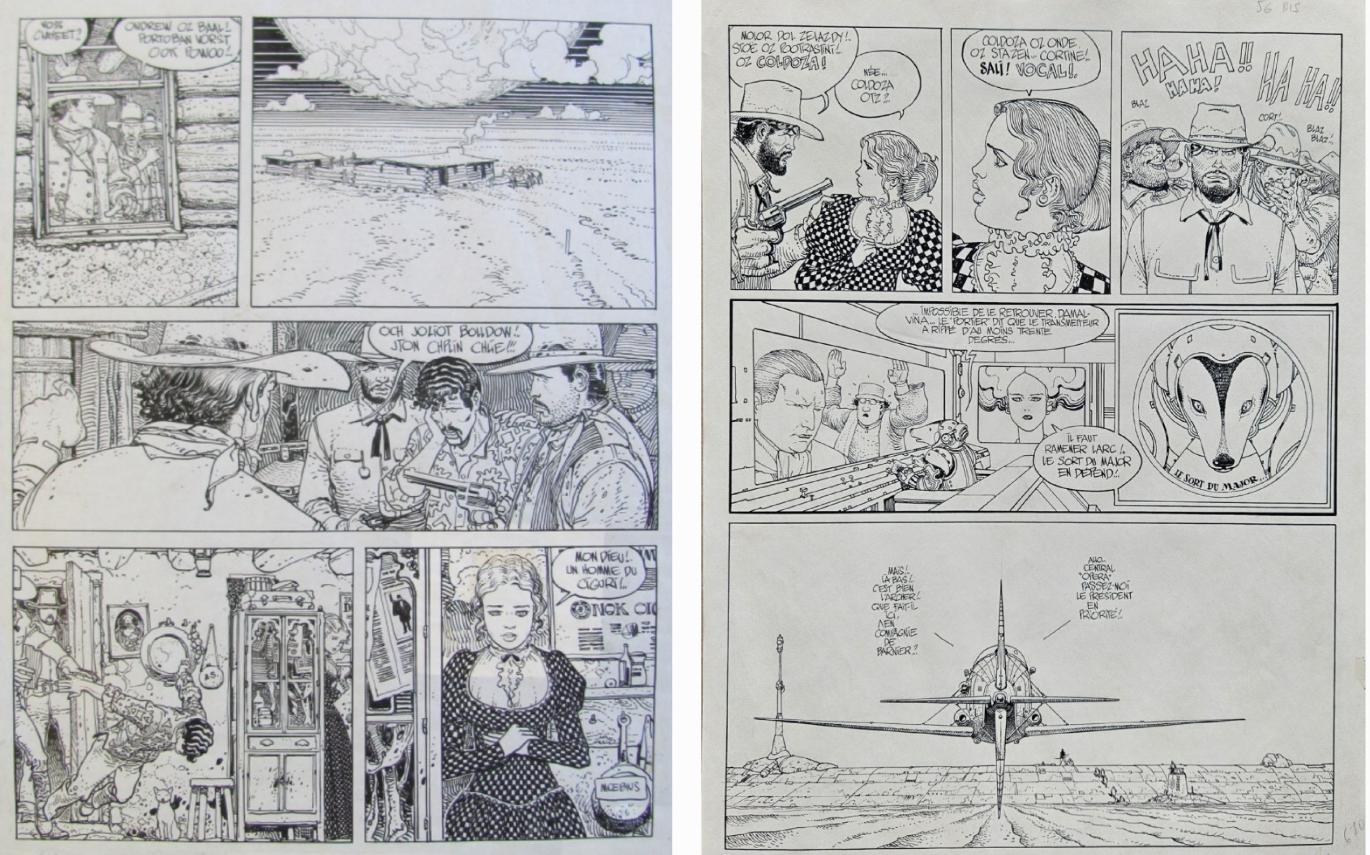 Moebius complete works - original comic art