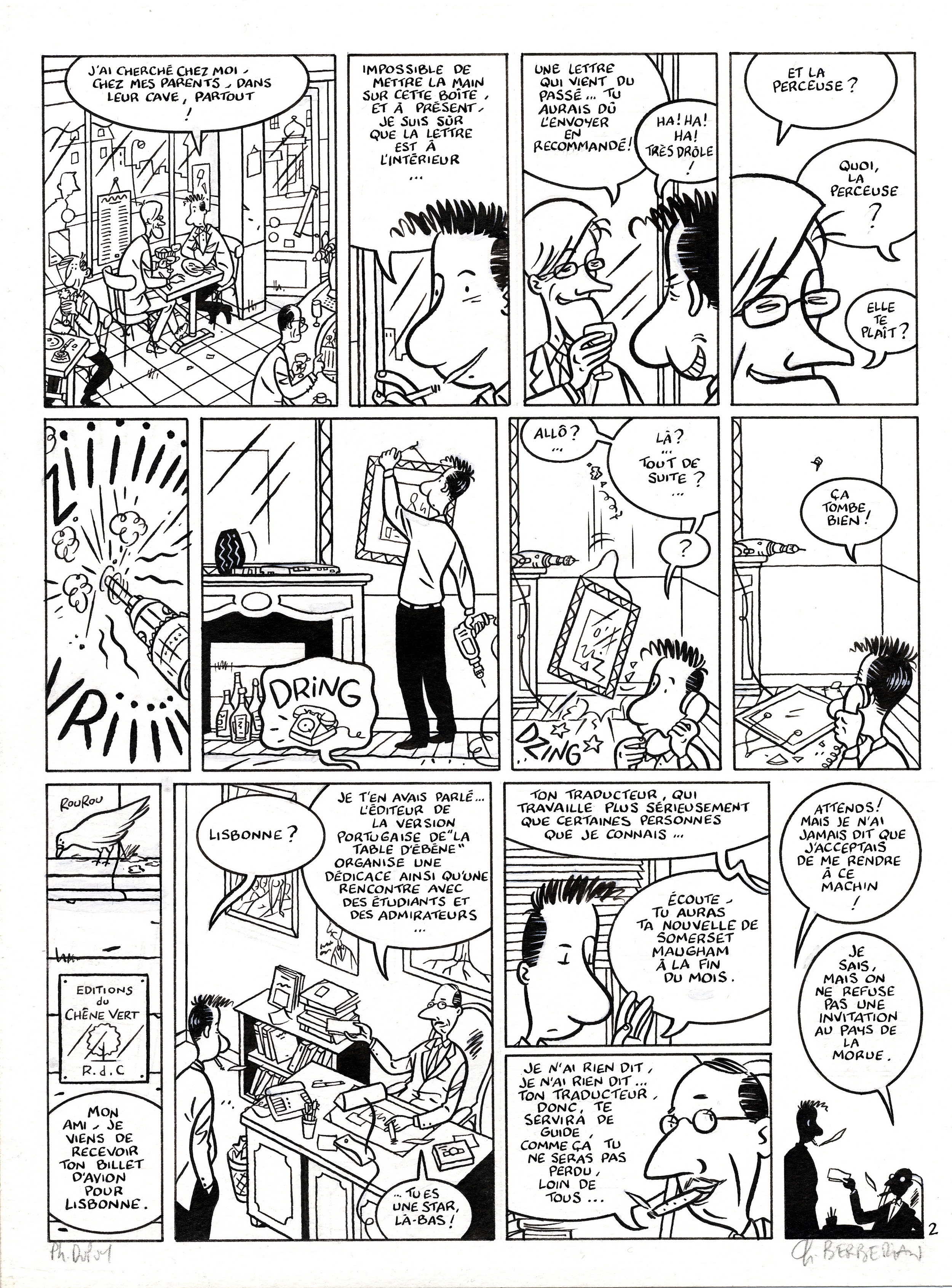 Charles Berberian - original comic art