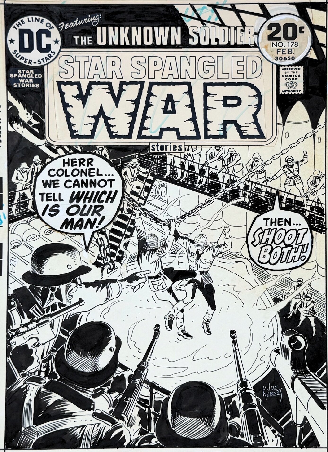 Joe Kubert - original comic art