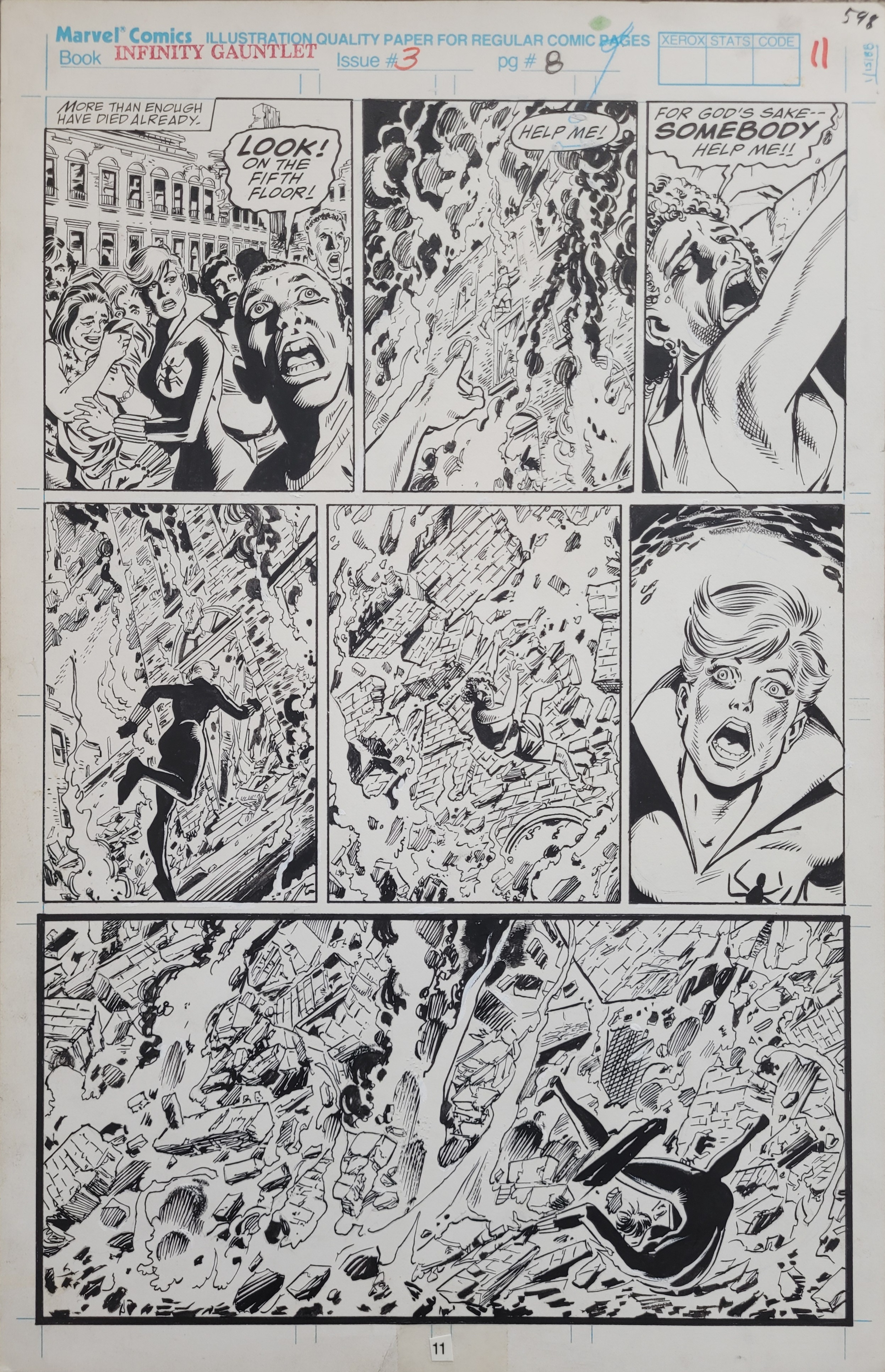 George Perez - original comic art
