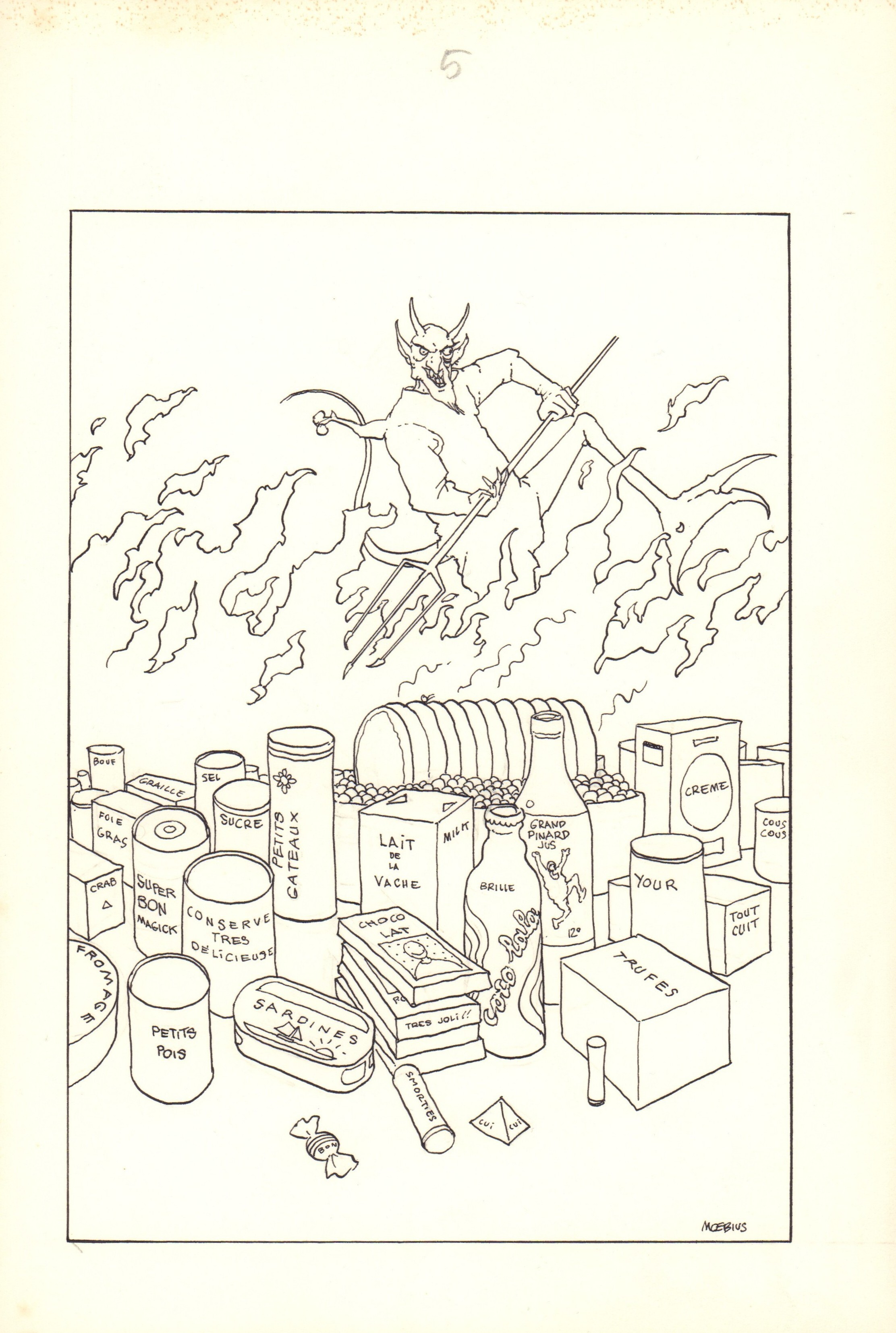 Moebius - original comic art