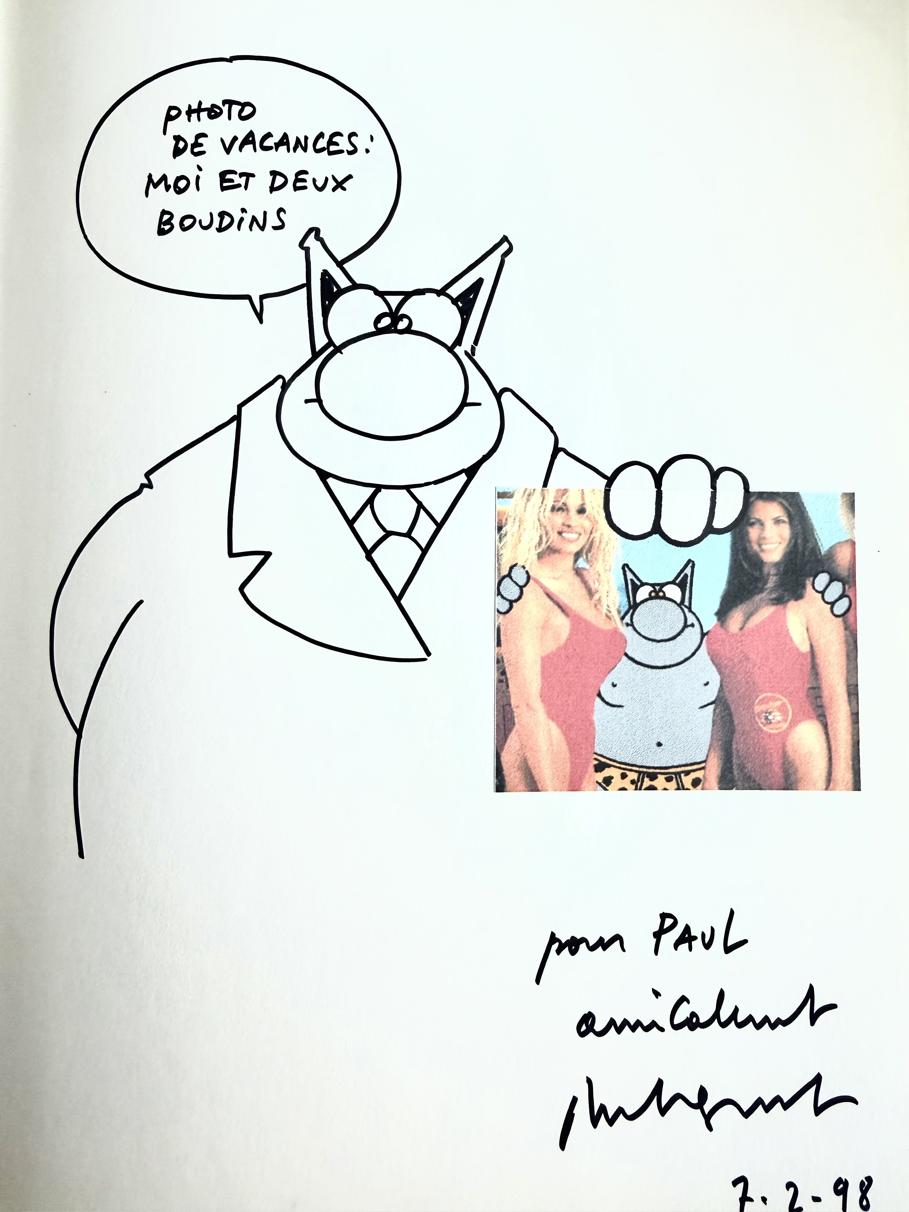 Le Chat A Malibu Par Philippe Geluck D dicace le-chat-a-malibu-par-philippe-geluck-d-dicace