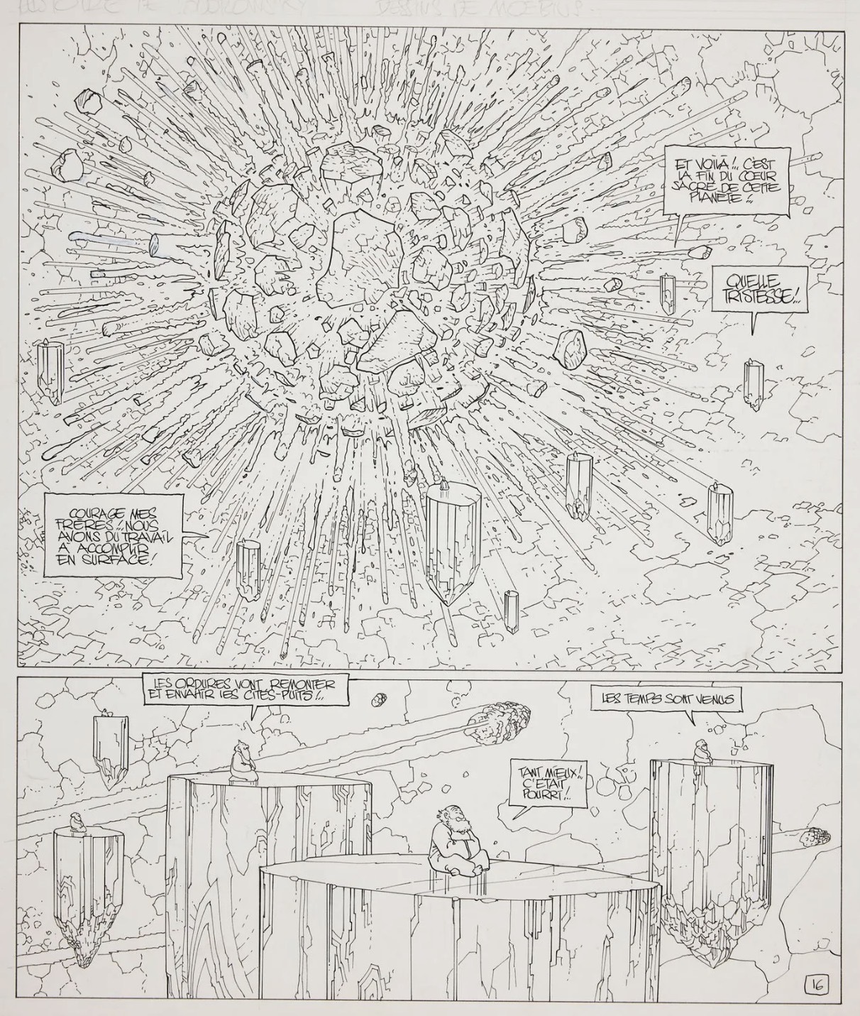 Moebius - original comic art