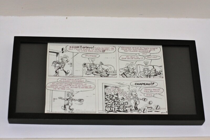 Raoul Cauvin, Nic, Broca pl anniversaire Spirou - Planche originale