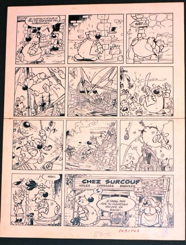 Dupa, Cubitus, pl gag 346, issu du 2è album, Cubitus illustre ses ancêtres - Comic Strip