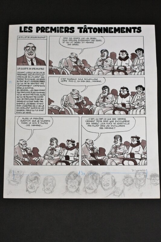 Goossens, Encyclopédie des bébés, planche 1 d'une histoire complète - Comic Strip