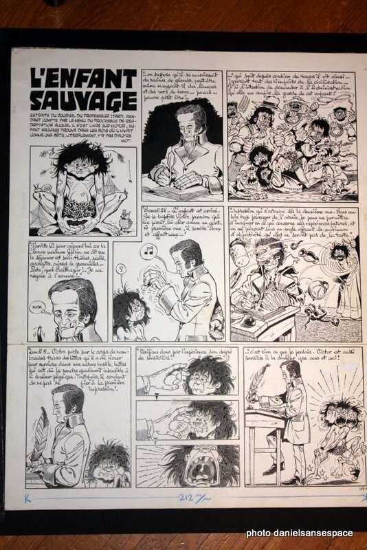 Gotlib pl RAB L'enfant sauvage - Planche originale