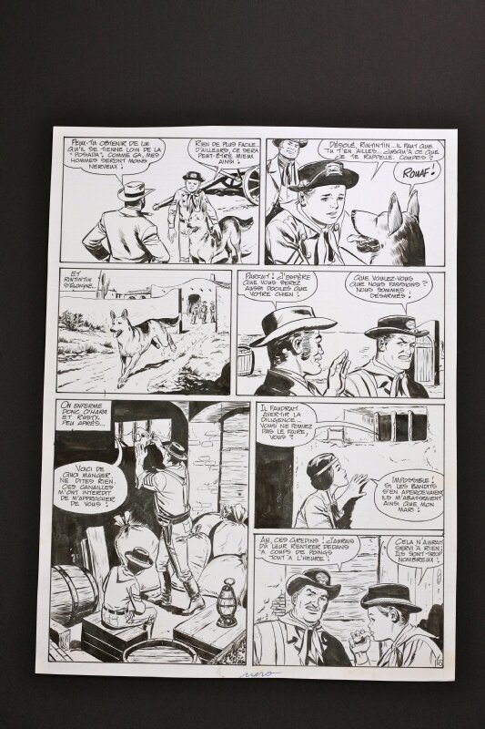 Luigi Grecchi, Carlo Marcello, Marcello, pl 10 de Rintintin hist complète la Posada Tragique - Comic Strip